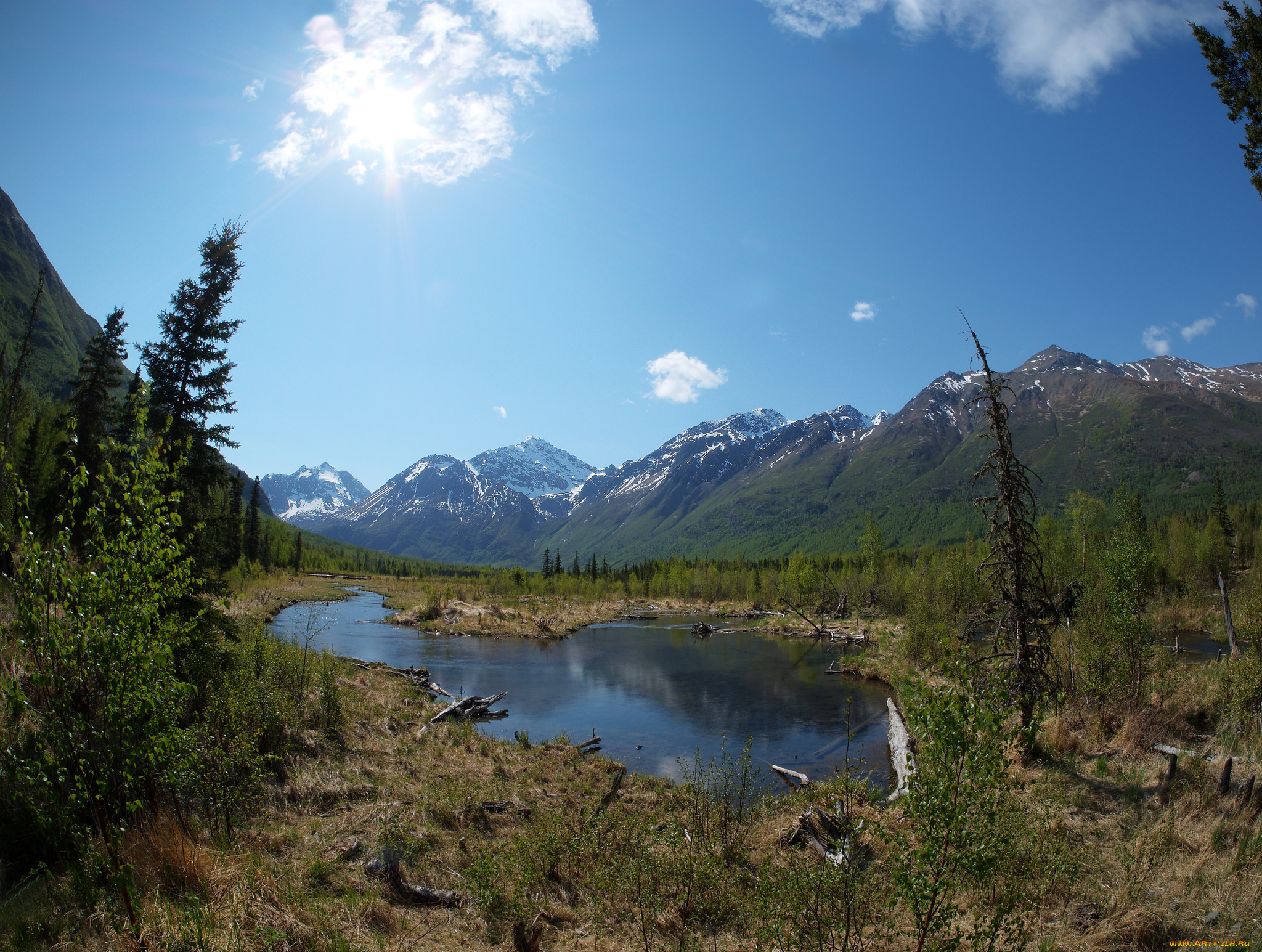 природа, реки, озера, горы, лес, озеро