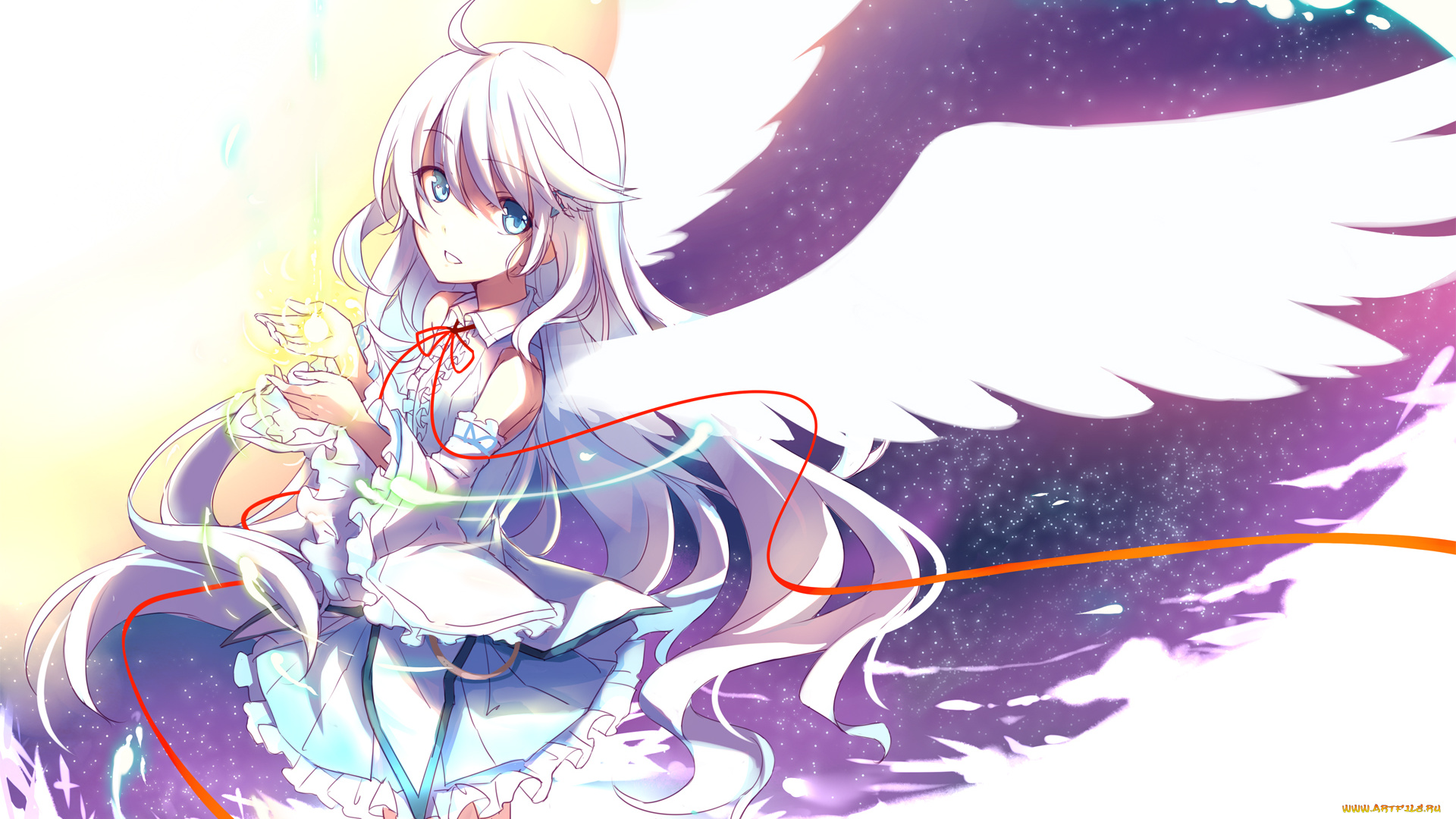 аниме, ангелы, , демоны, hika, cross-angel, девушка, арт, ангел