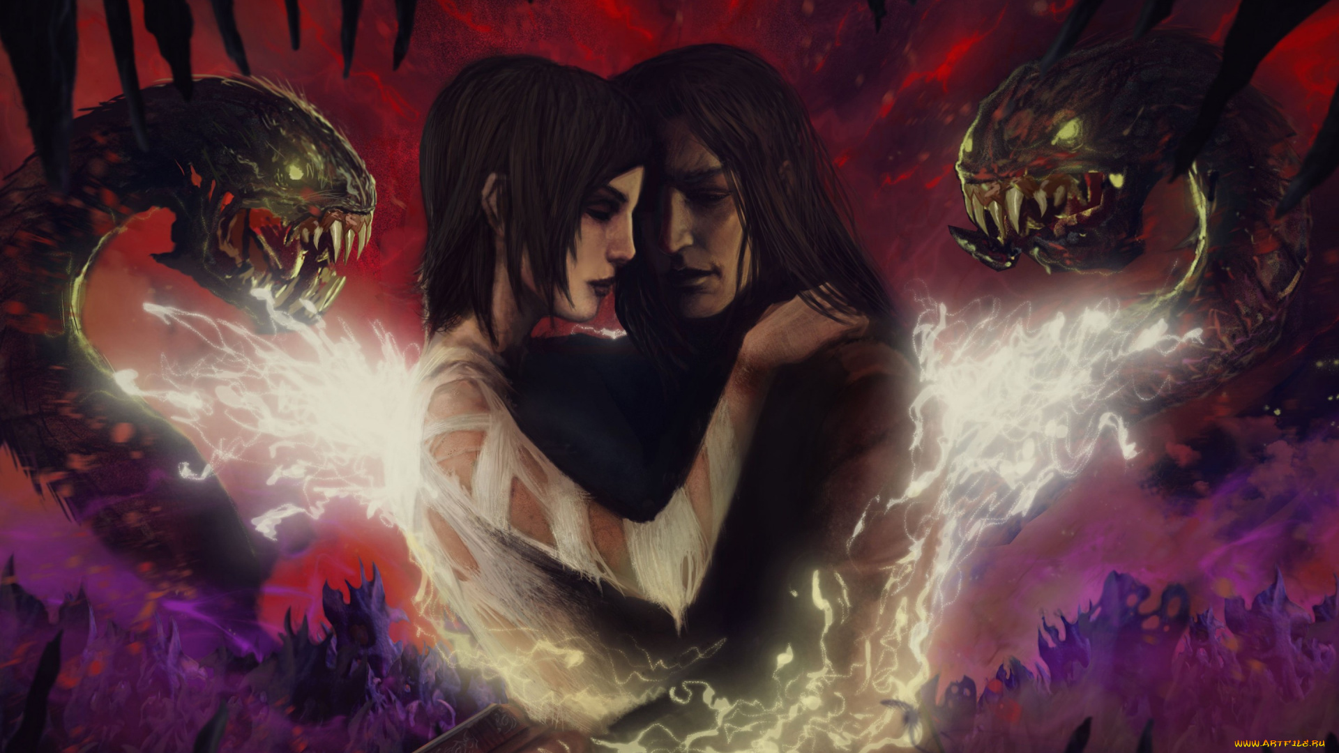 фэнтези, магия, darkness, jackie, estacado, jenny, romano, art, тьма, starbreeze, studios, 2k, games