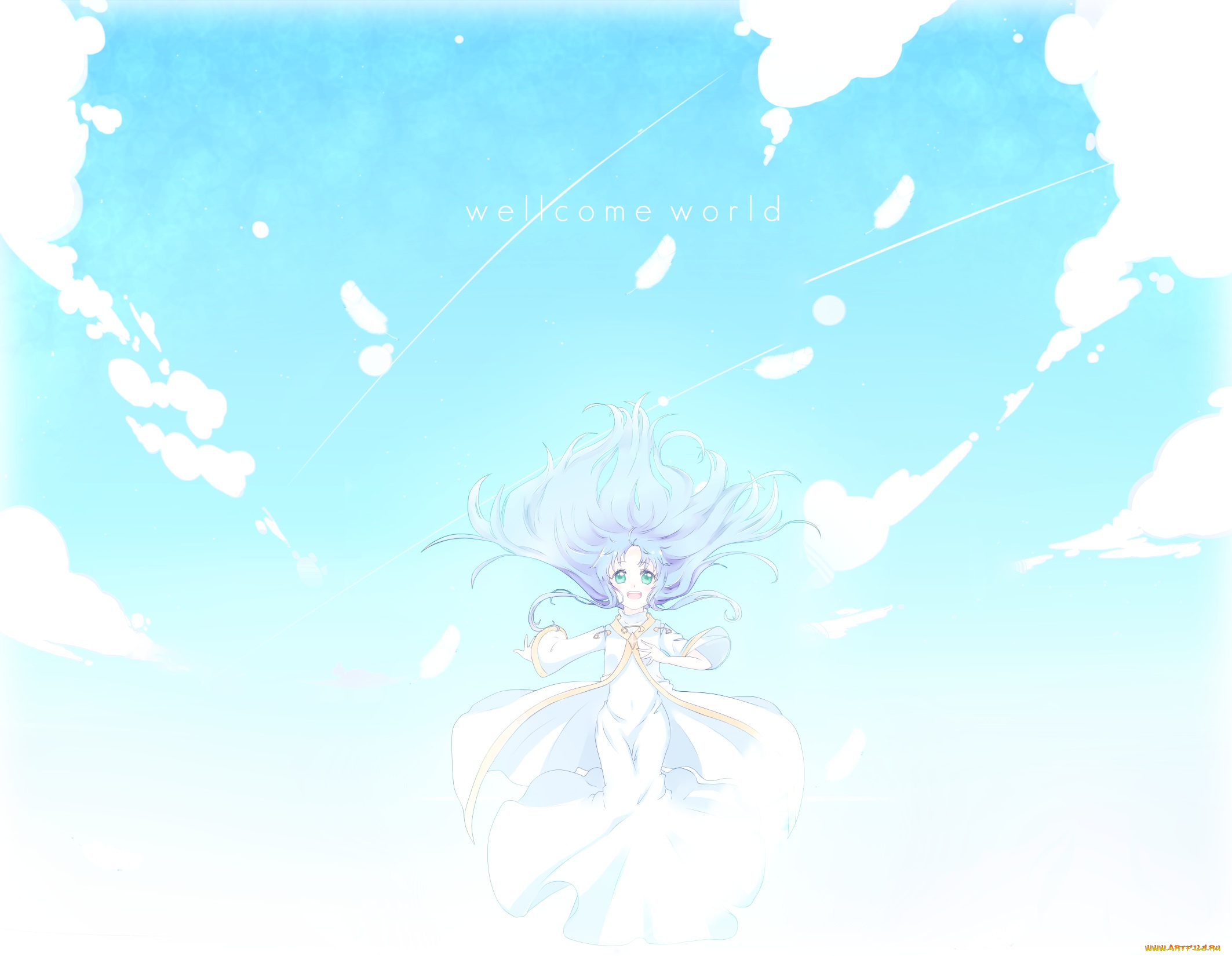 аниме, toaru, majutsu, no, index, небо, облака, арт, index, to, aru, majutsu, no