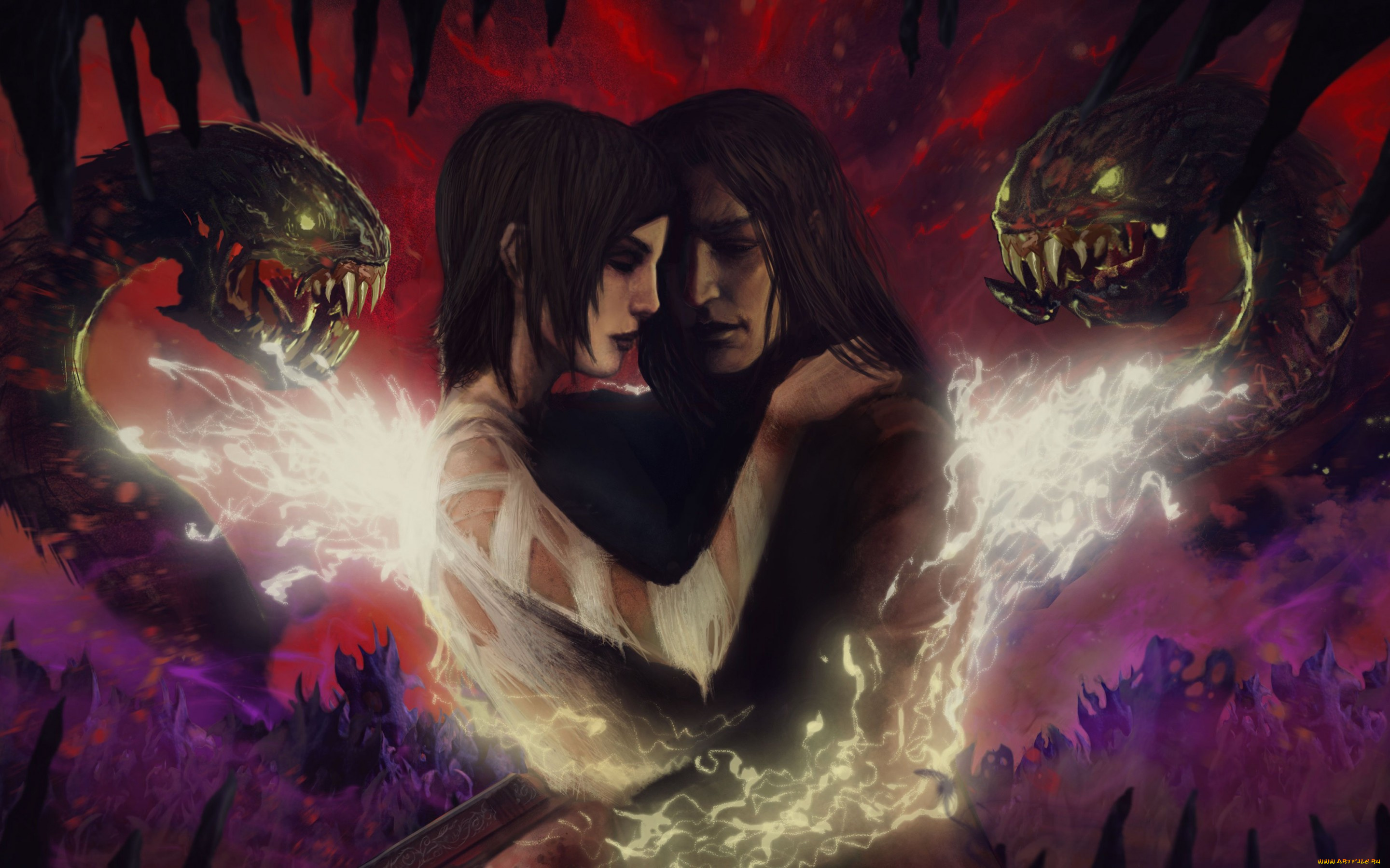 фэнтези, магия, darkness, jackie, estacado, jenny, romano, art, тьма, starbreeze, studios, 2k, games