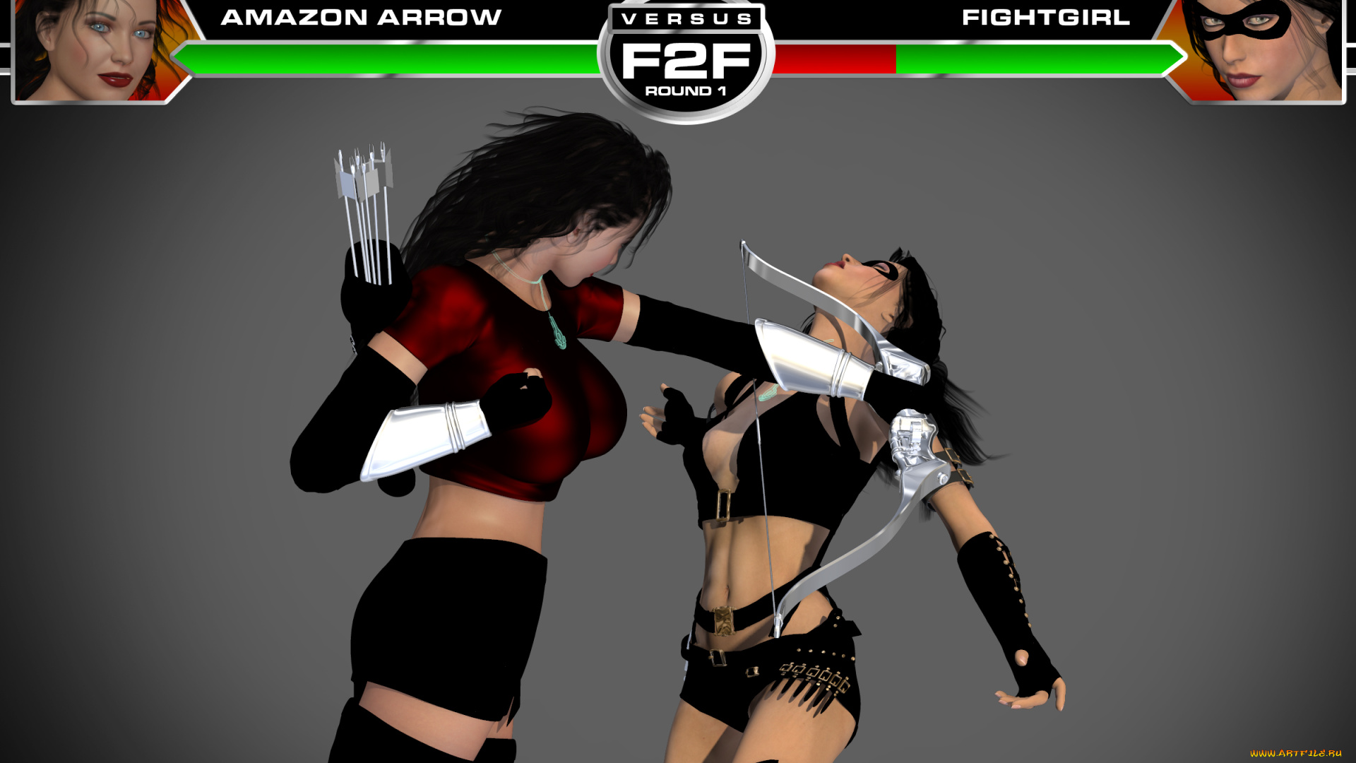 3д, графика, фантазия, , fantasy, борьба, фон, взгляд, девушки