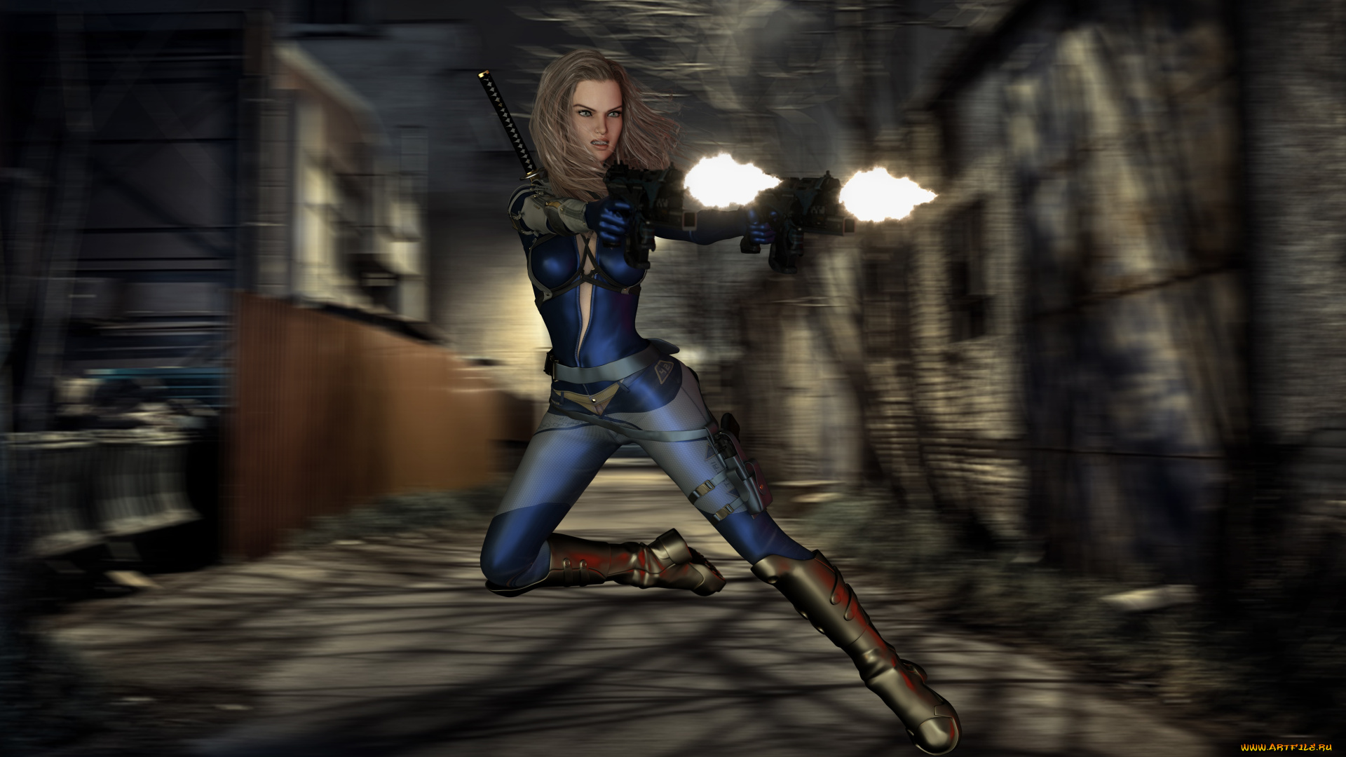 3д, графика, фантазия, , fantasy, фон, взгляд, девушка