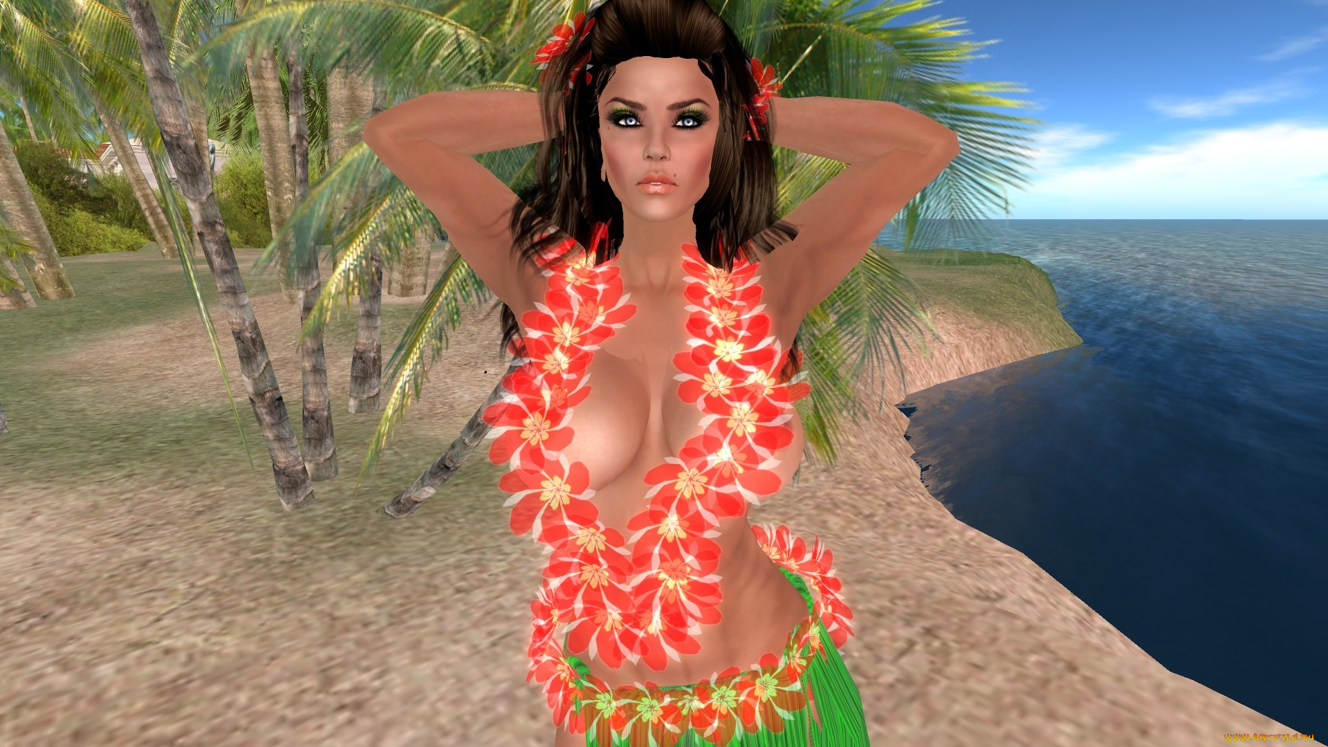 3д, графика, люди, , people, фон, взгляд, девушка