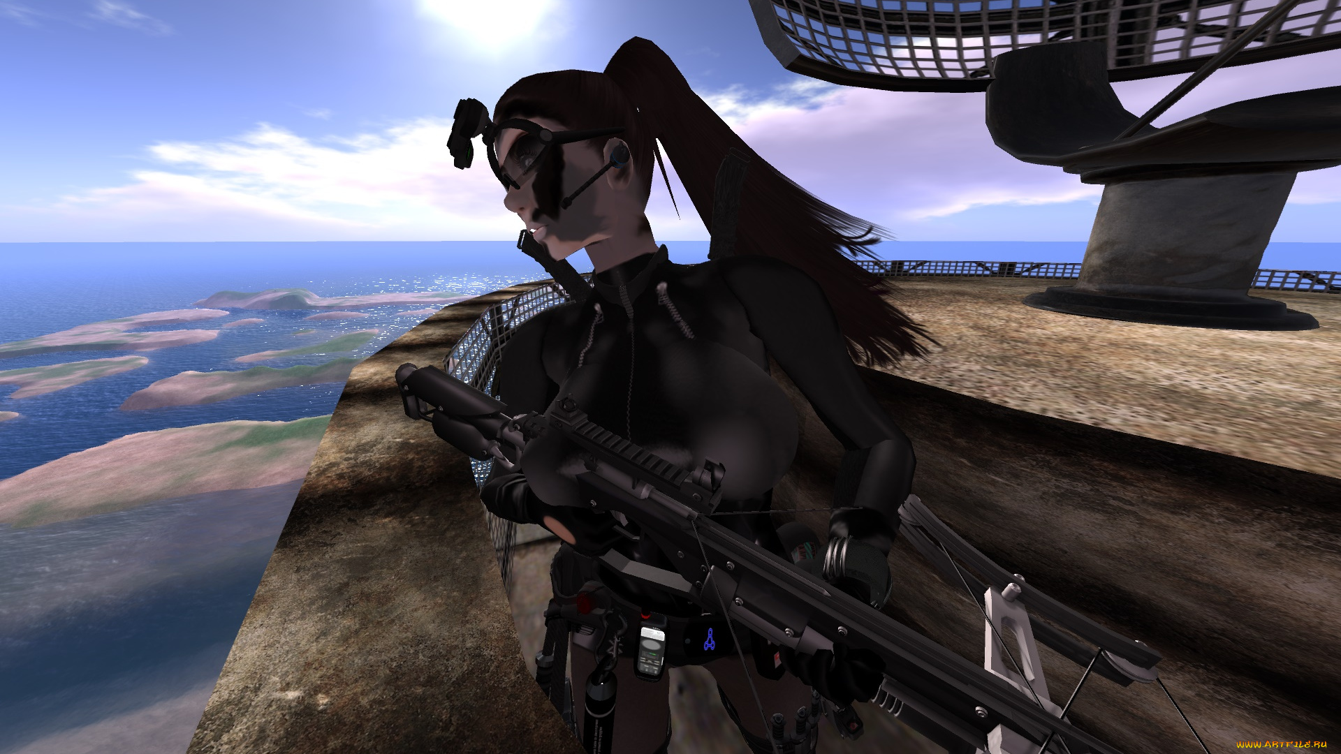 3д, графика, существа, , creatures, фон, взгляд, девушка