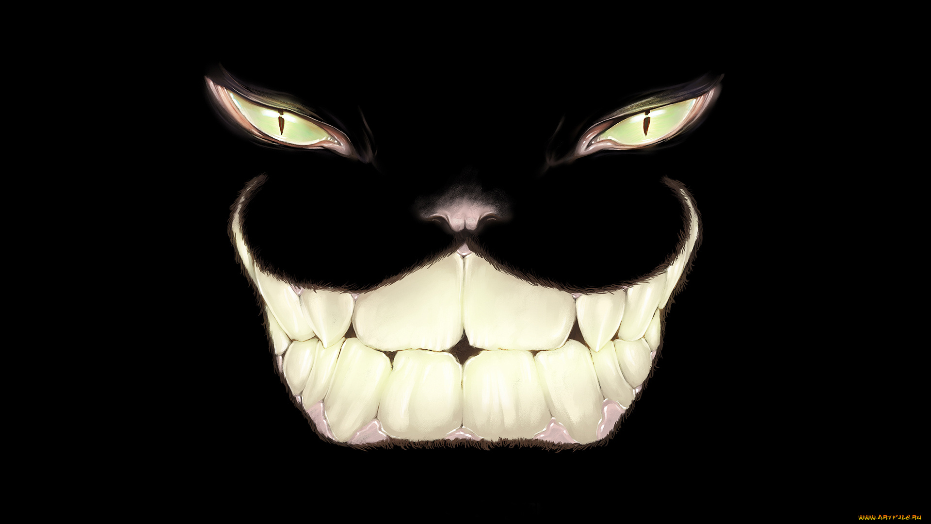 рисованное, кино, глаза, арт, cheshire, cat, alice, in, wonderland, улыбка