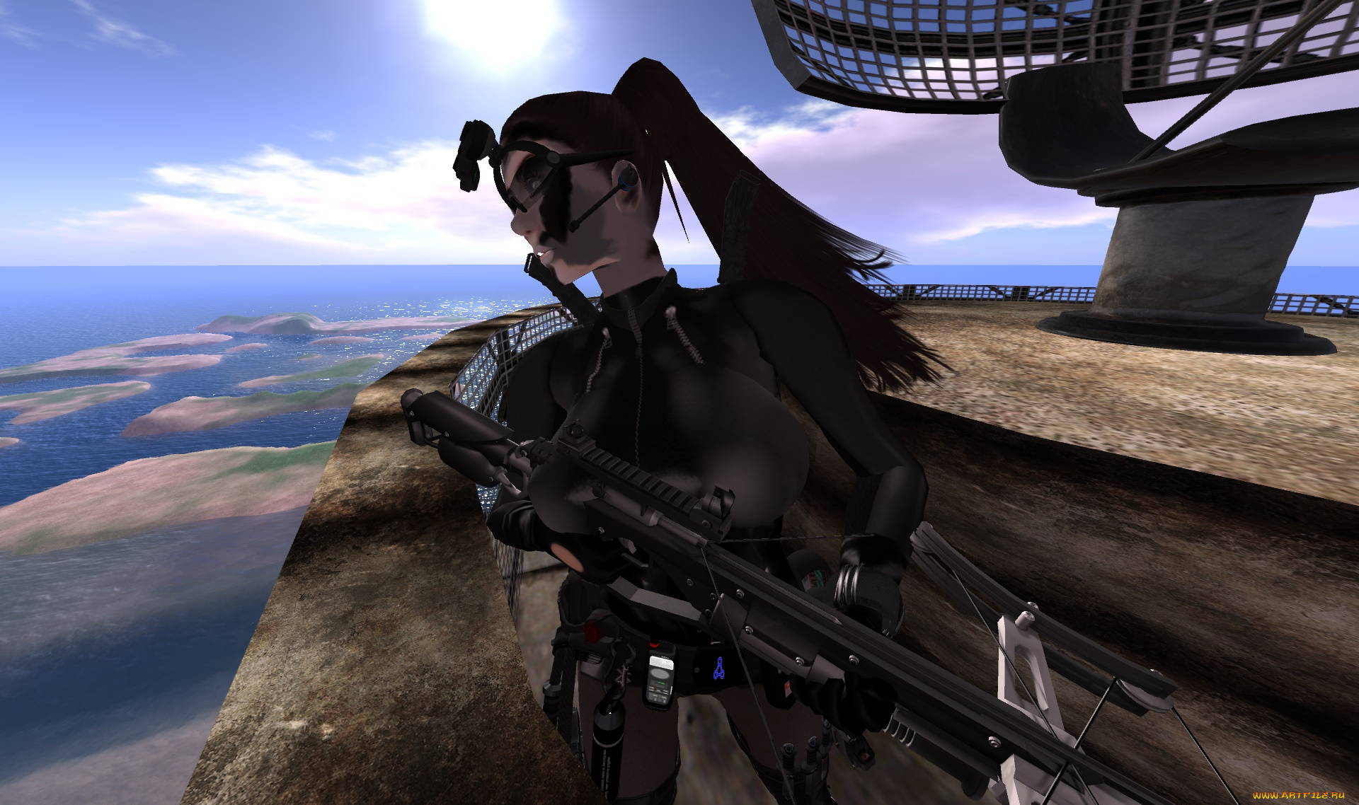 3д, графика, существа, , creatures, фон, взгляд, девушка