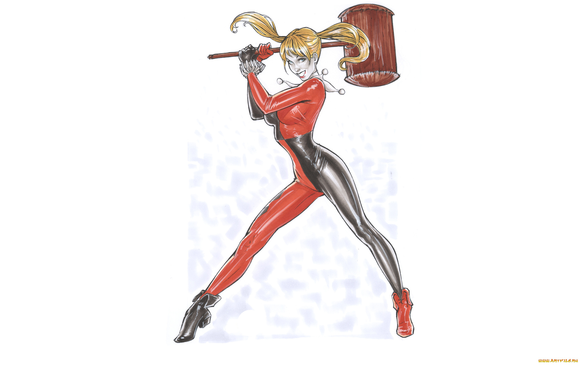 рисованное, комиксы, взгляд, униформа, фон, девушка, киянка, улыбка