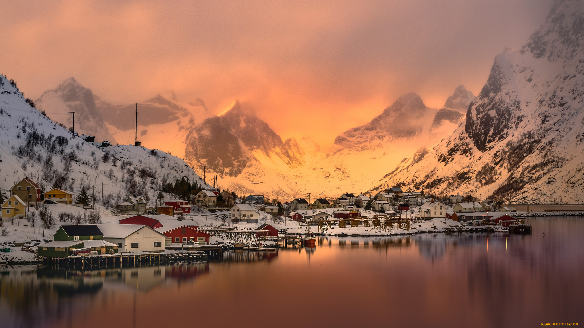 города, -, пейзажи, севера