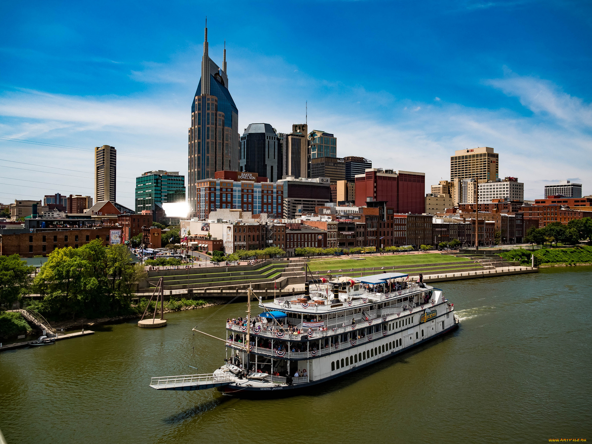 general, jackson, корабли, пароходы, река, пароход