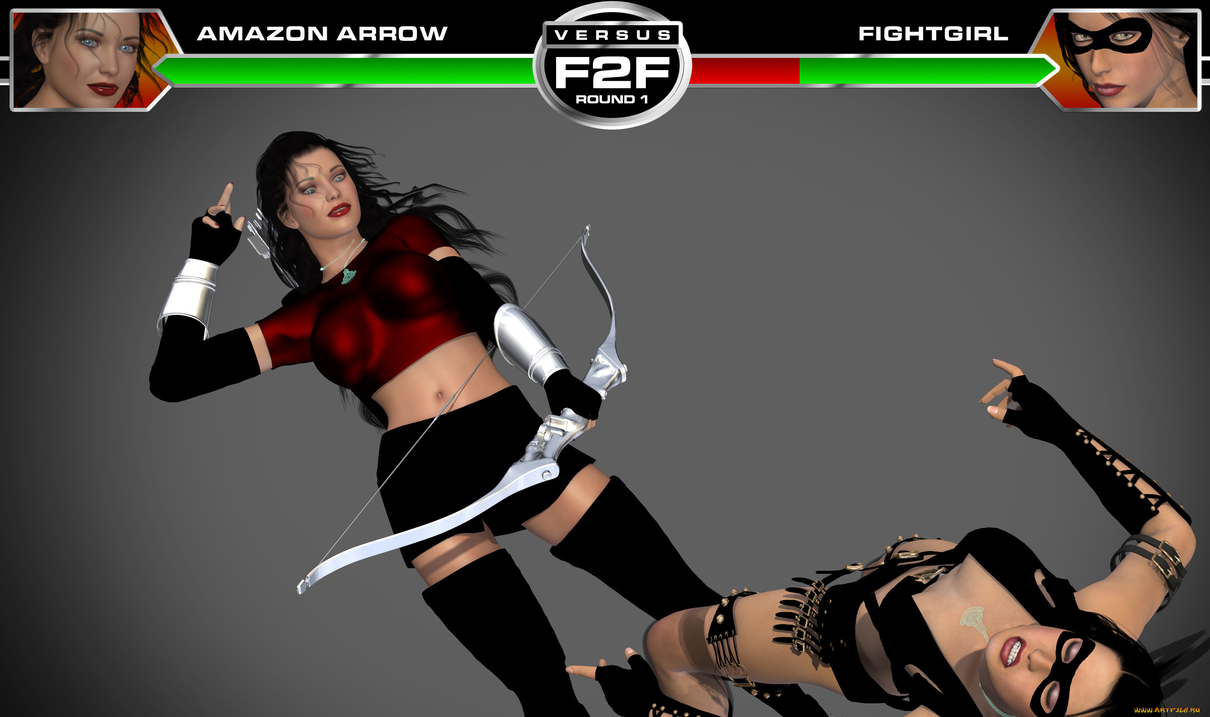 3д, графика, фантазия, , fantasy, борьба, девушки, фон, взгляд