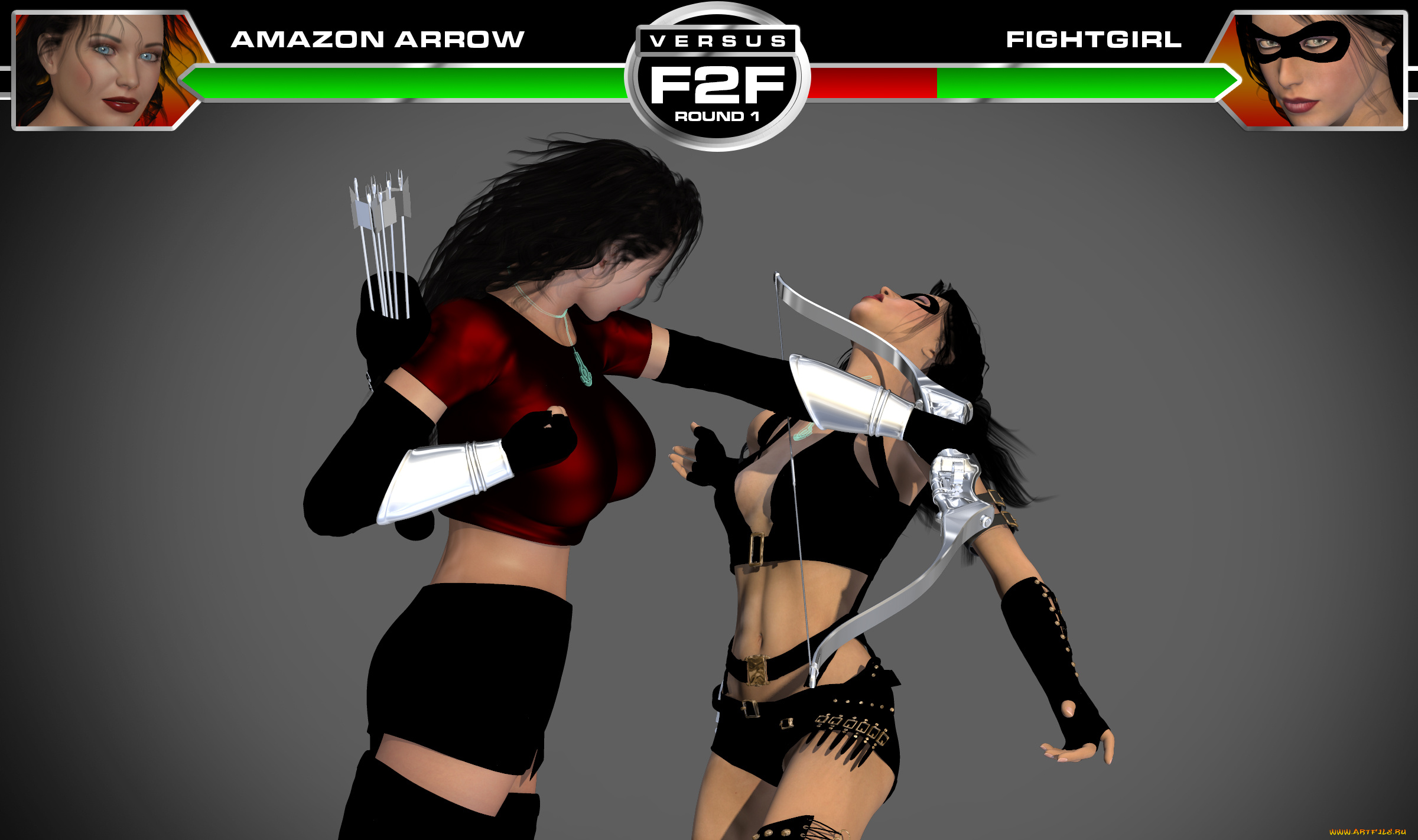 3д, графика, фантазия, , fantasy, борьба, фон, взгляд, девушки