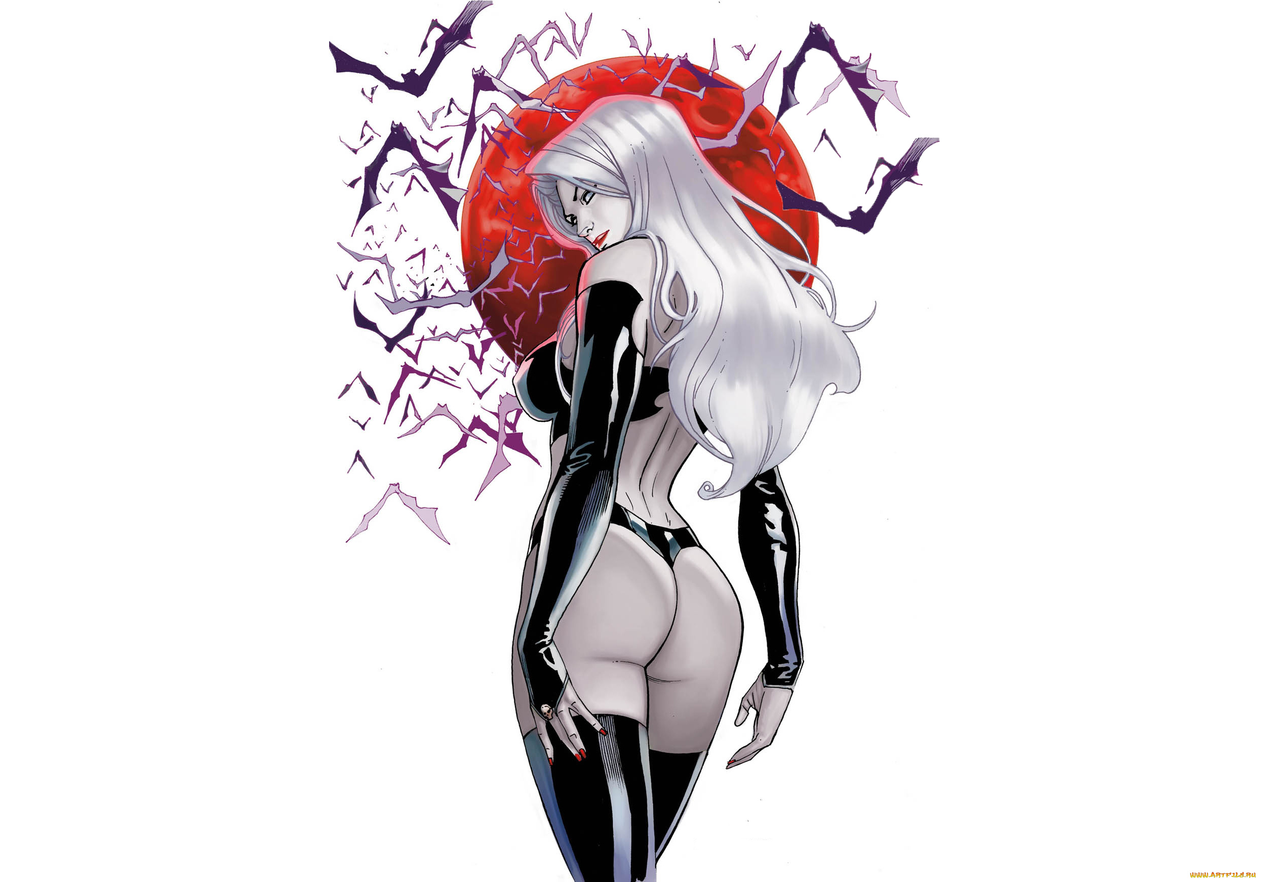 рисованное, комиксы, фон, девушка, мышь, униформа