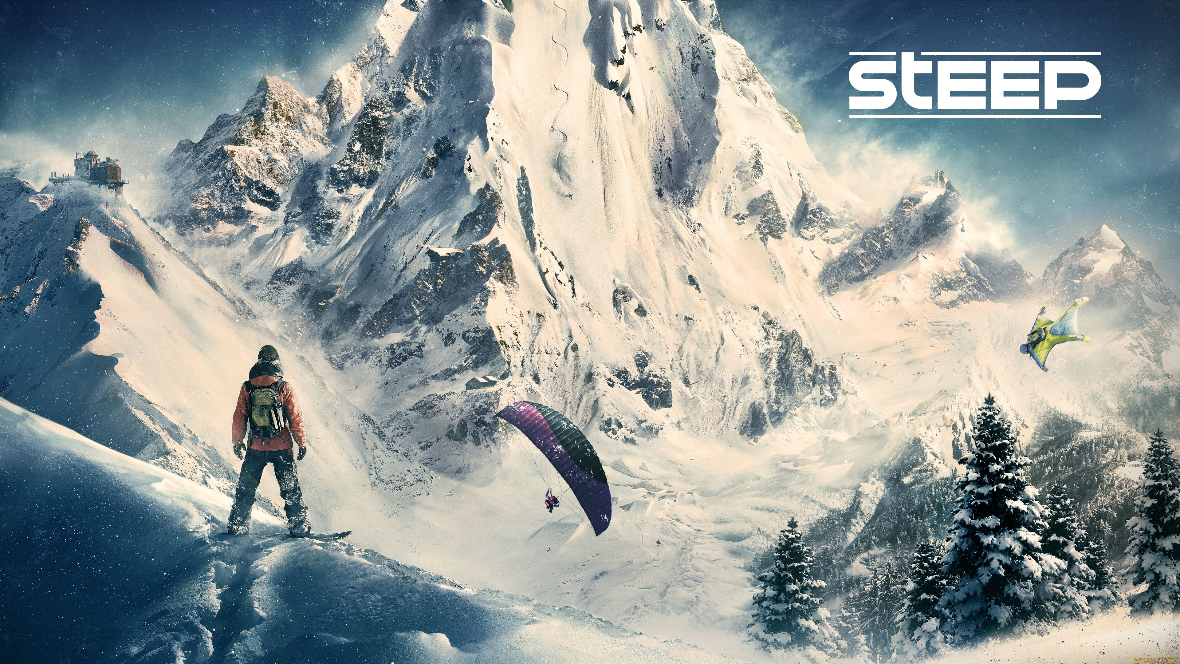 steep, видео, игры, спорт, зимний, симулятор