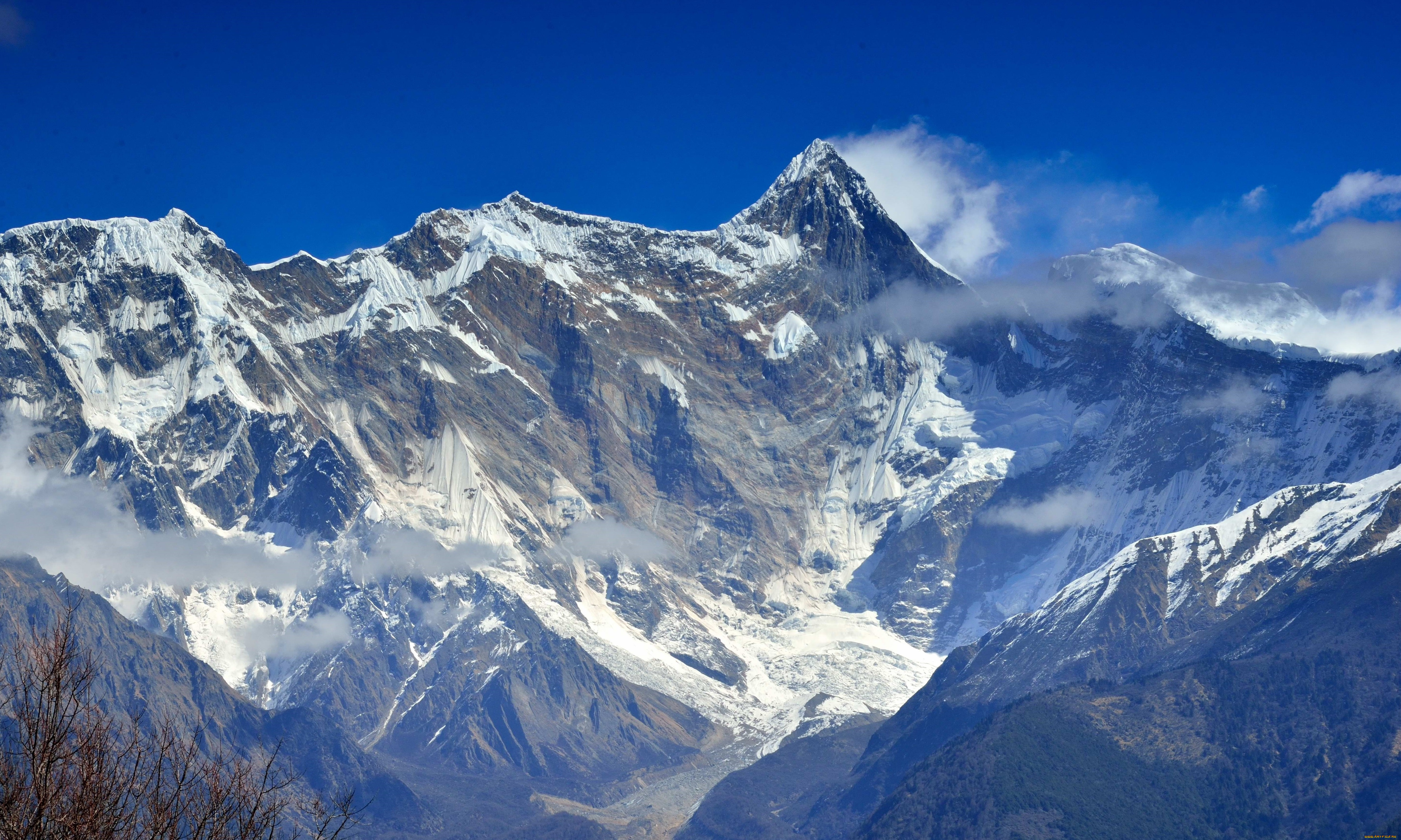 природа, горы, небо, облака