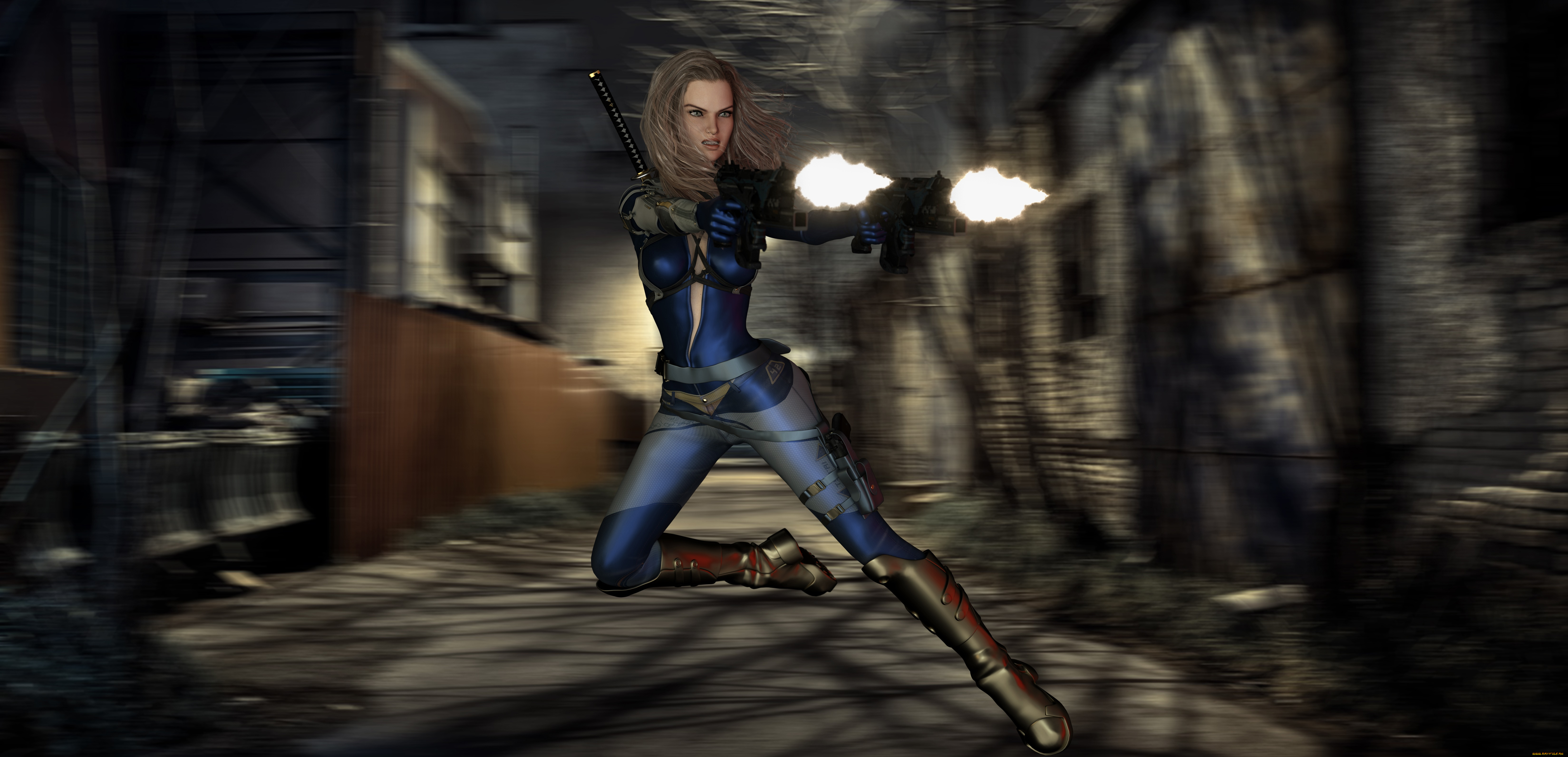 3д, графика, фантазия, , fantasy, фон, взгляд, девушка