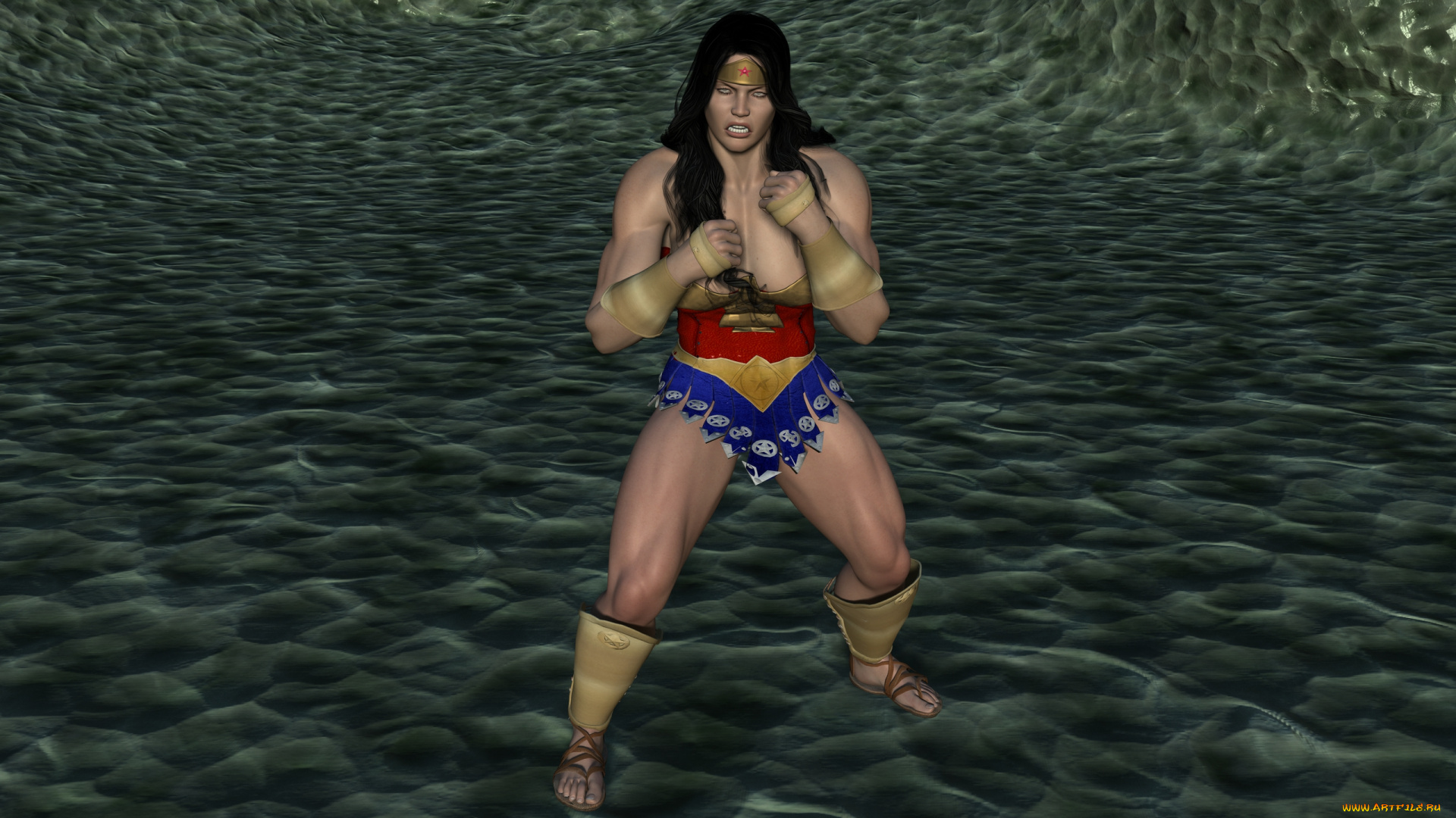 3д, графика, фантазия, , fantasy, девушка, взгляд, фон, супермен