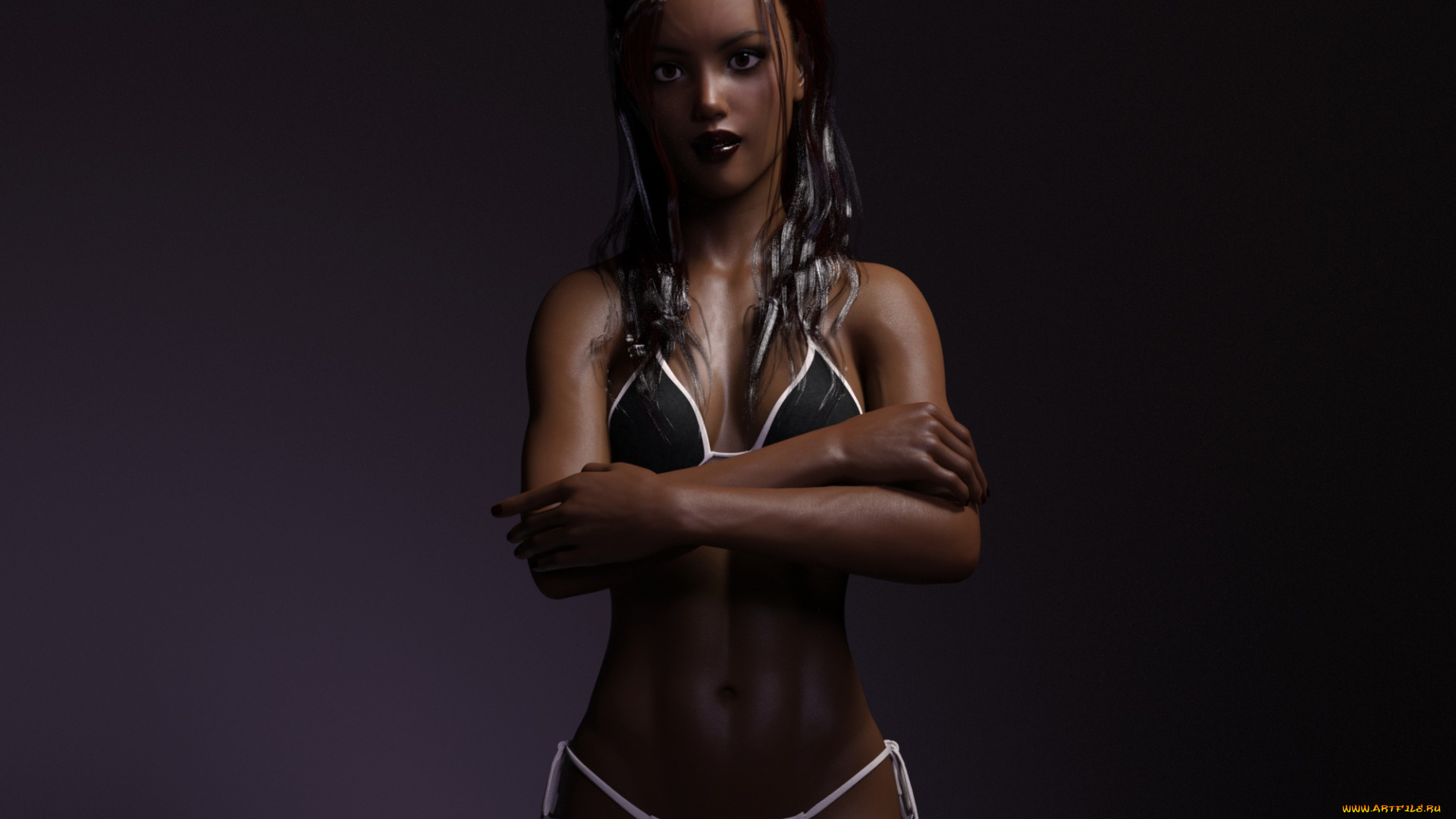 3д, графика, люди, , people, девушка, взгляд, фон