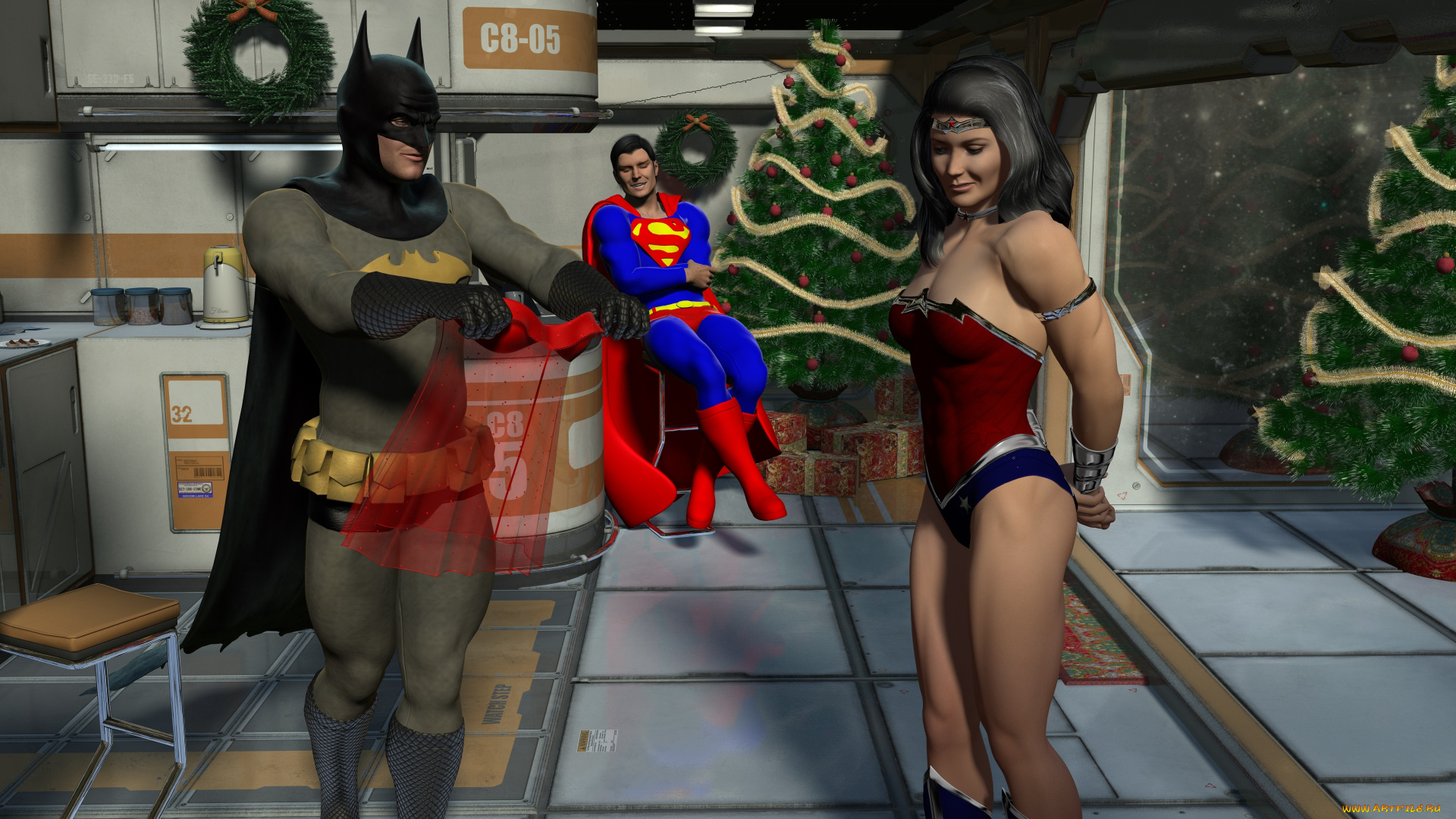 3д, графика, праздники, , holidays, девушка, взгляд, фон