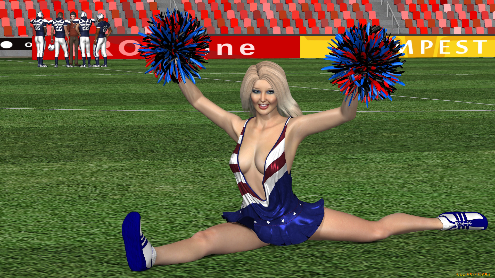 3д, графика, спорт, , sport, взгляд, девушка, фон