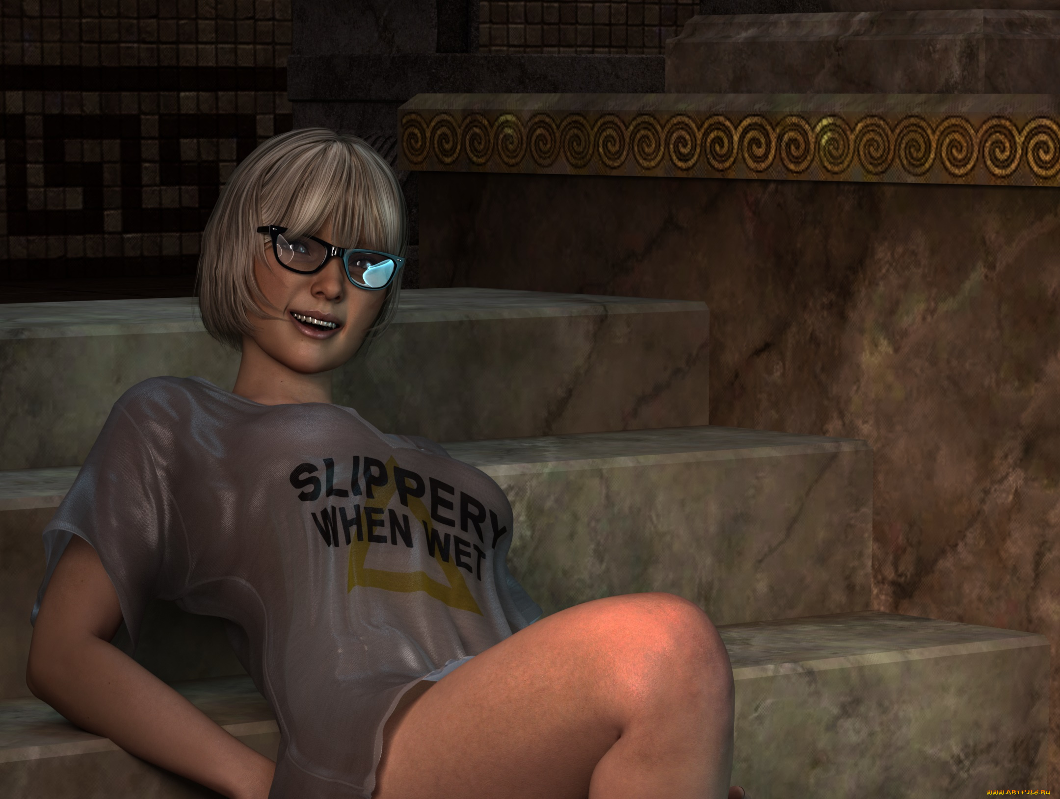 3д, графика, люди, , people, девушка, взгляд, фон