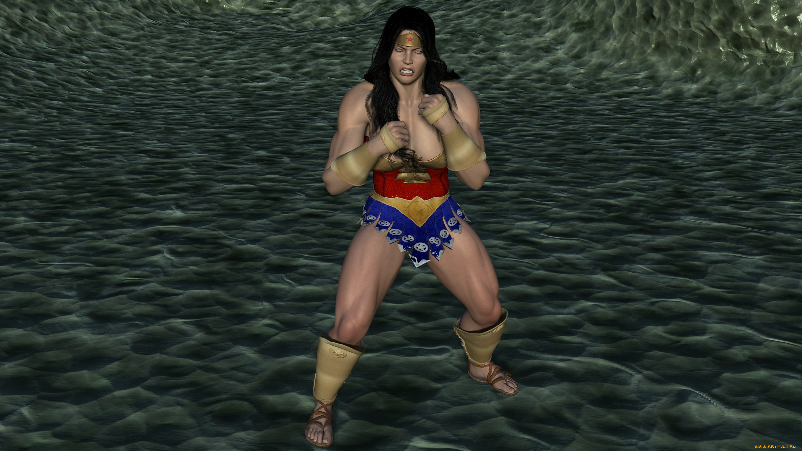 3д, графика, фантазия, , fantasy, девушка, взгляд, фон, супермен