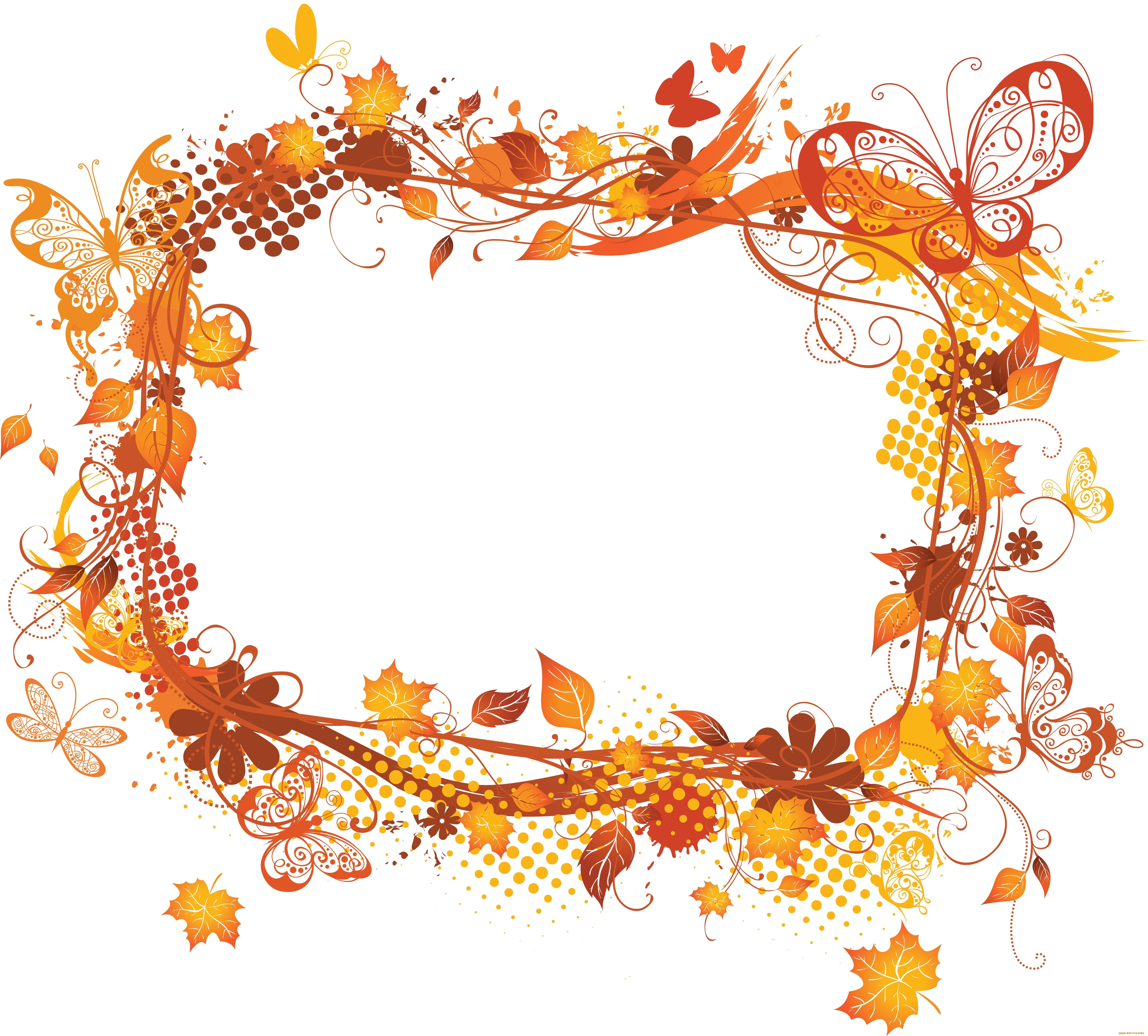 векторная, графика, природа, , nature, листья, цвета, фон, узор