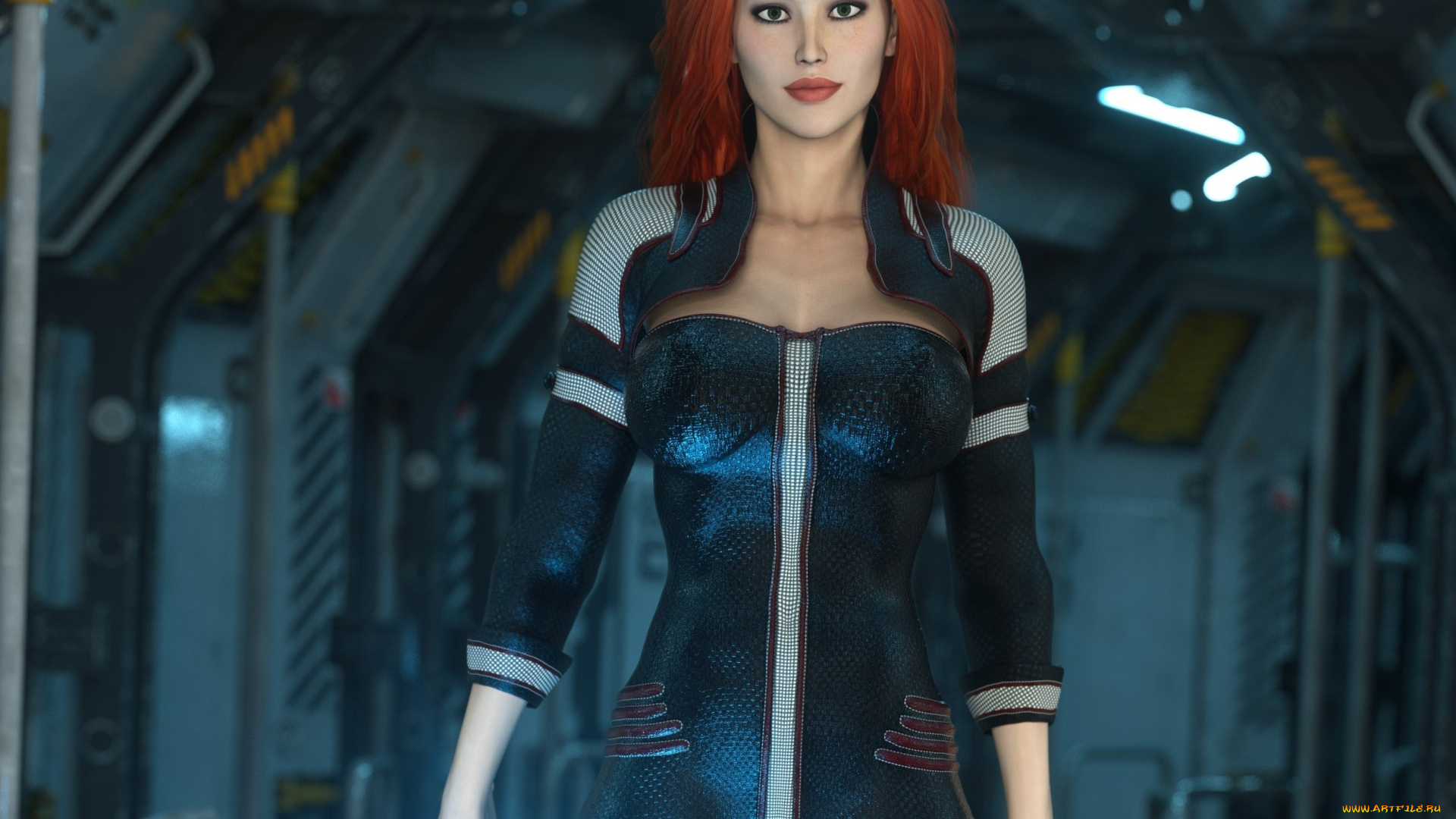 3д, графика, фантазия, , fantasy, девушка, взгляд, фон