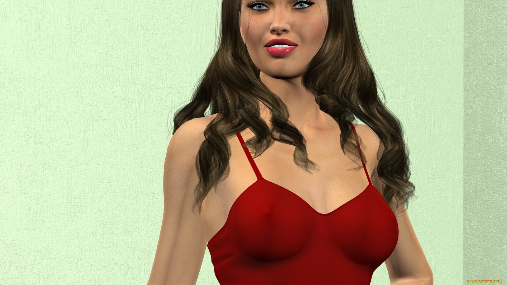 3д, графика, люди, , people, девушка, взгляд, фон