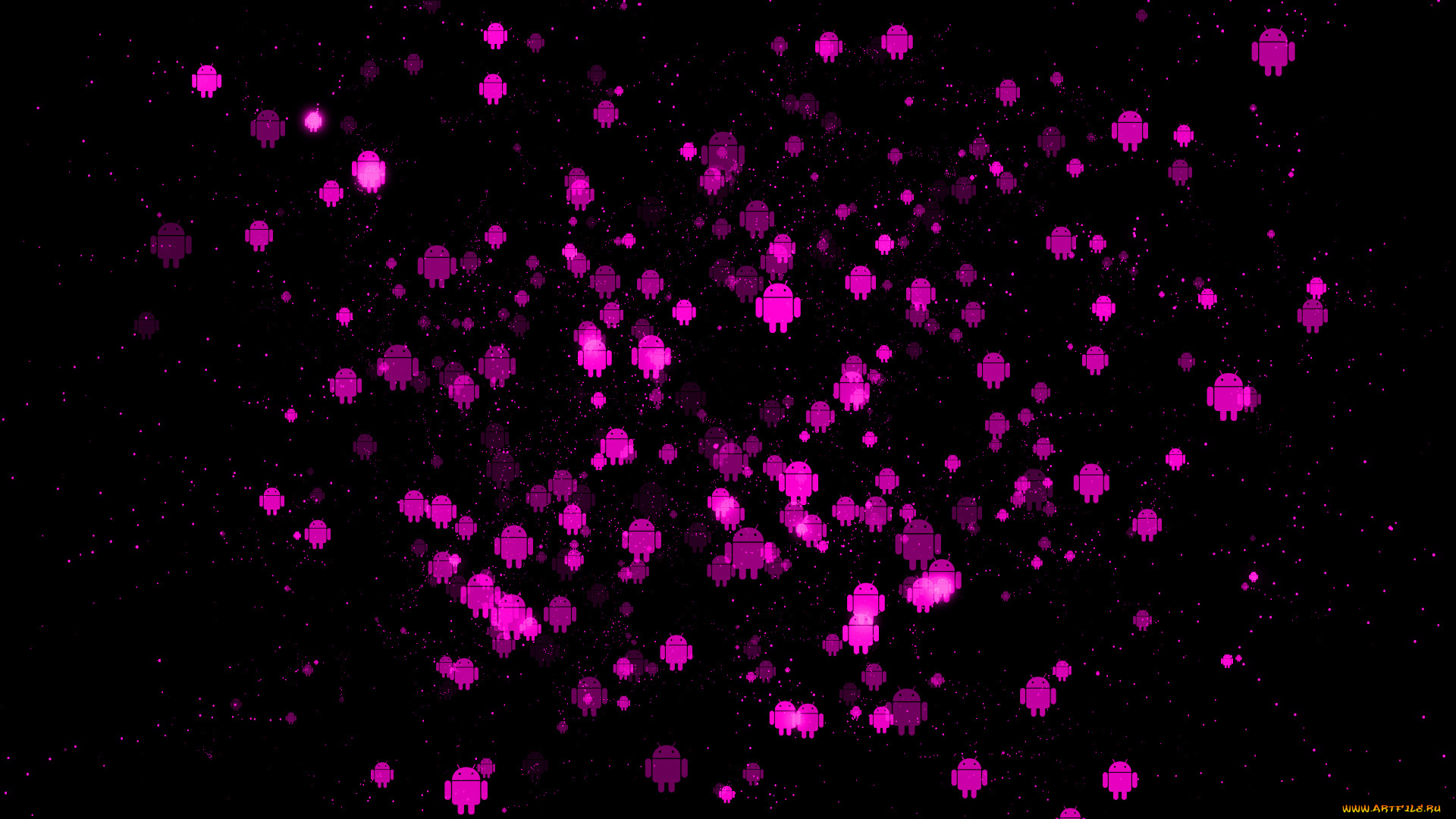 компьютеры, android, логотип, фон