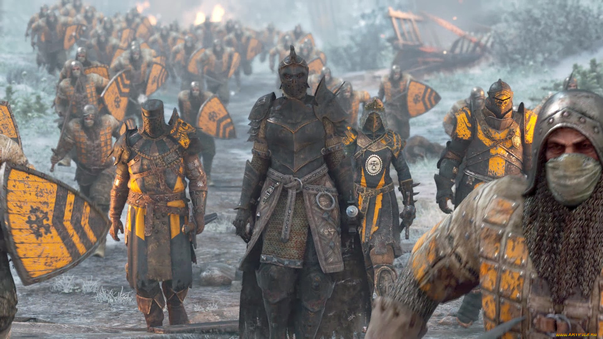 видео, игры, for, honor, доспехи, отряд, рыцари