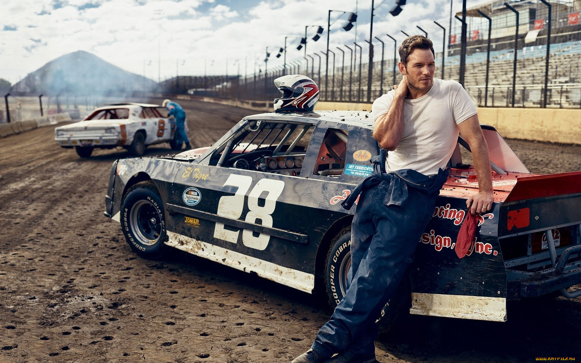 мужчины, chris, pratt, майка, комбинезон, шлем