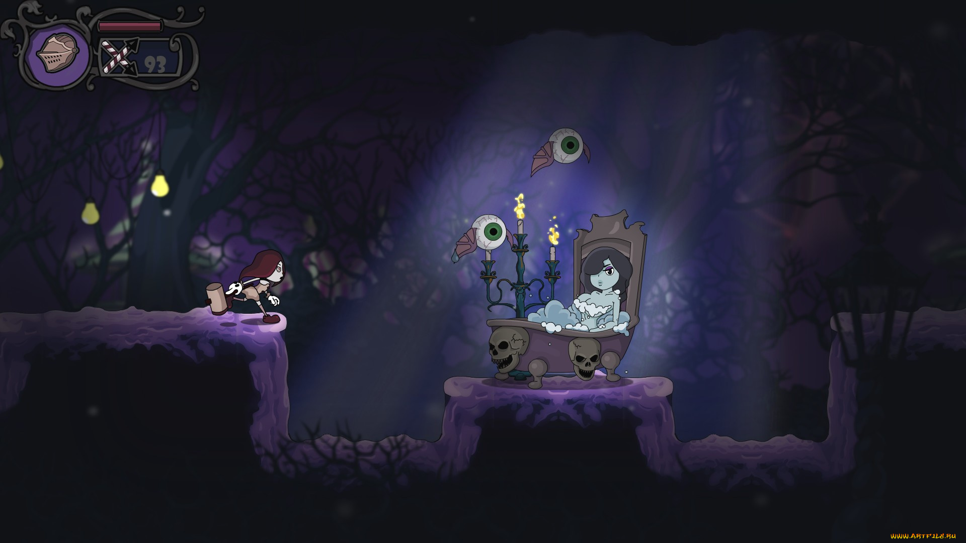 видео, игры, fearmonium, кукла, молот, ванна, женщина