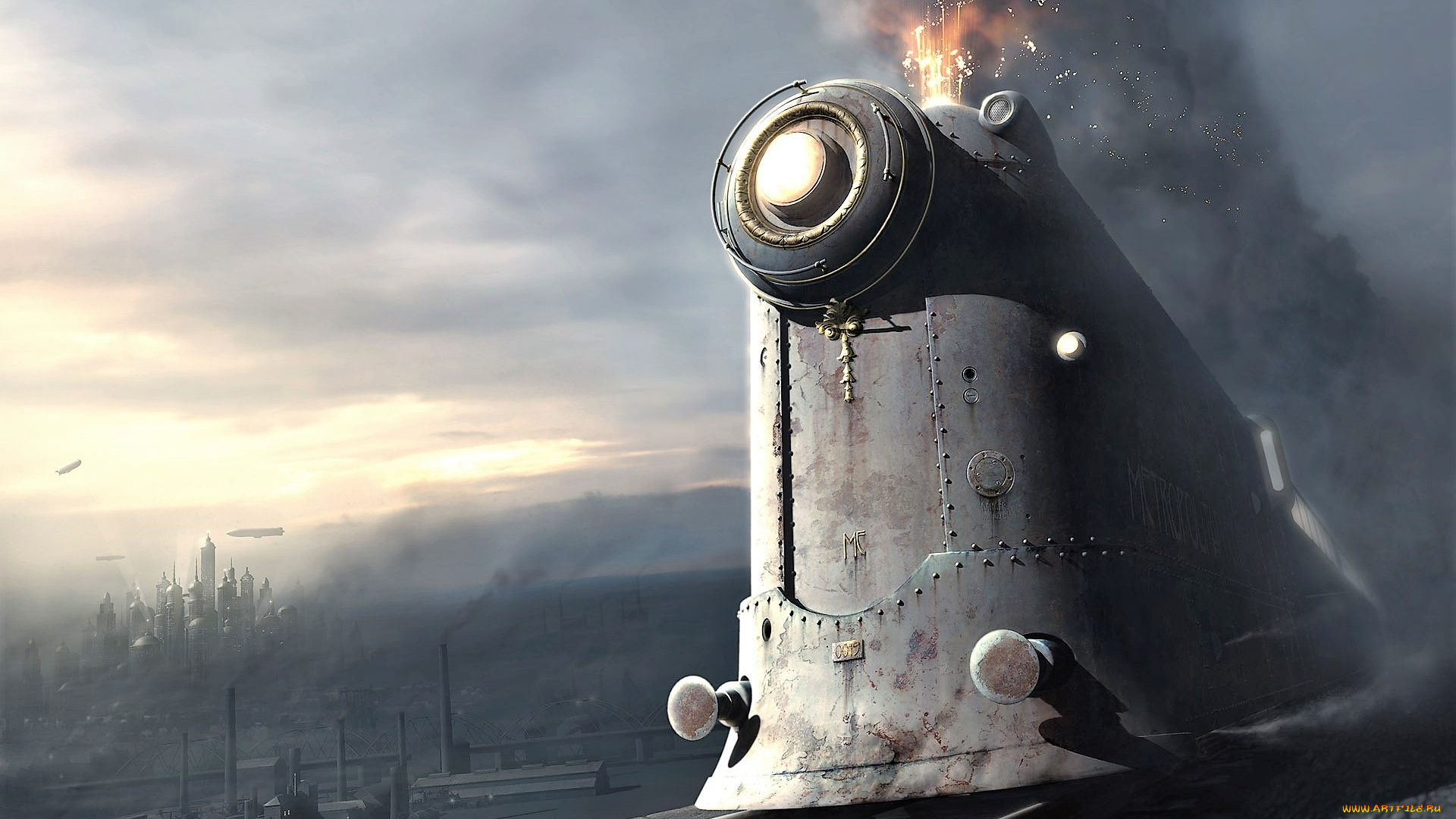 фэнтези, транспортные, средства, бронепоезд