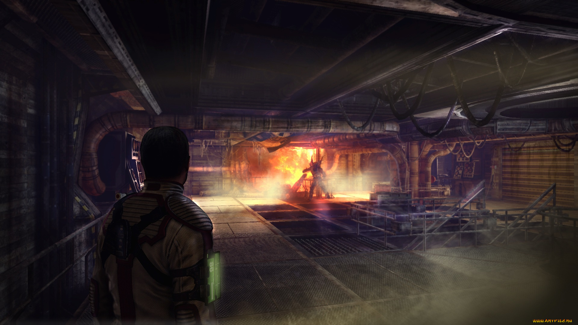 видео, игры, afterfall, , insanity, человек, монстр, подвал