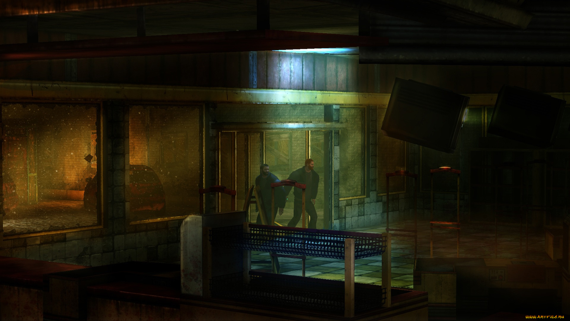 видео, игры, afterfall, , insanity, люди, здание