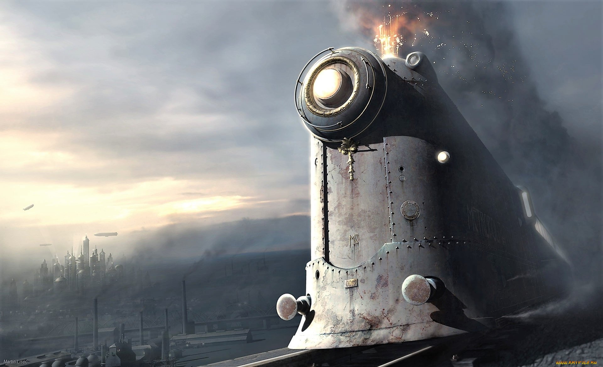 фэнтези, транспортные, средства, бронепоезд