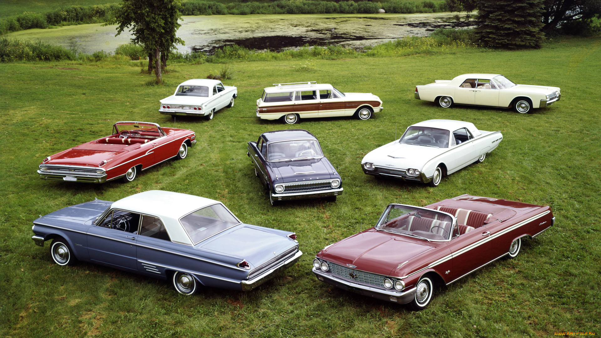 автомобили, разные, вместе, lincoln, ford, mercury