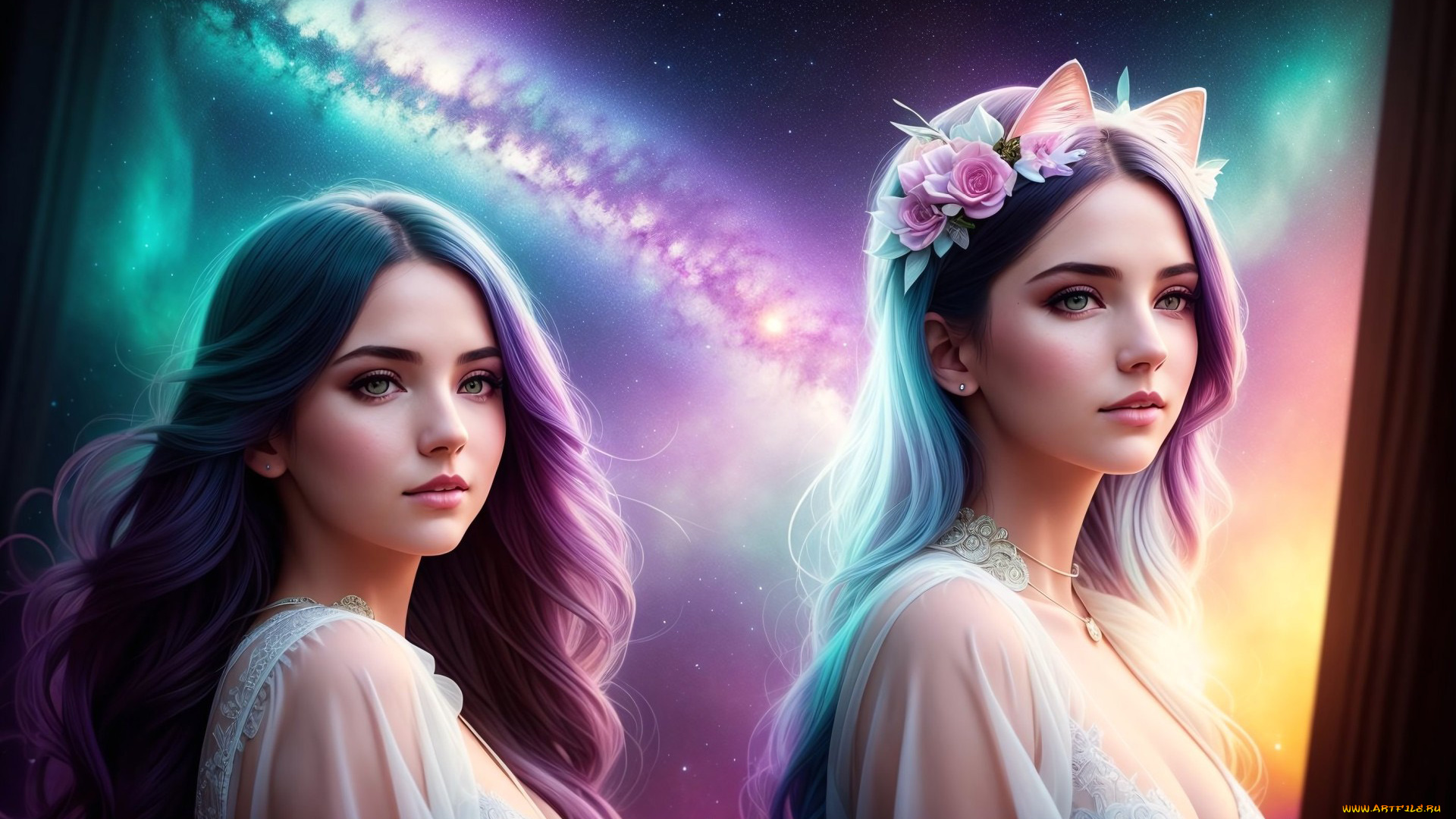 фэнтези, девушки, нейросети, графика, нейроарт, ai, art, нейронные, сети, рисунки, нейро, искусство, девушка