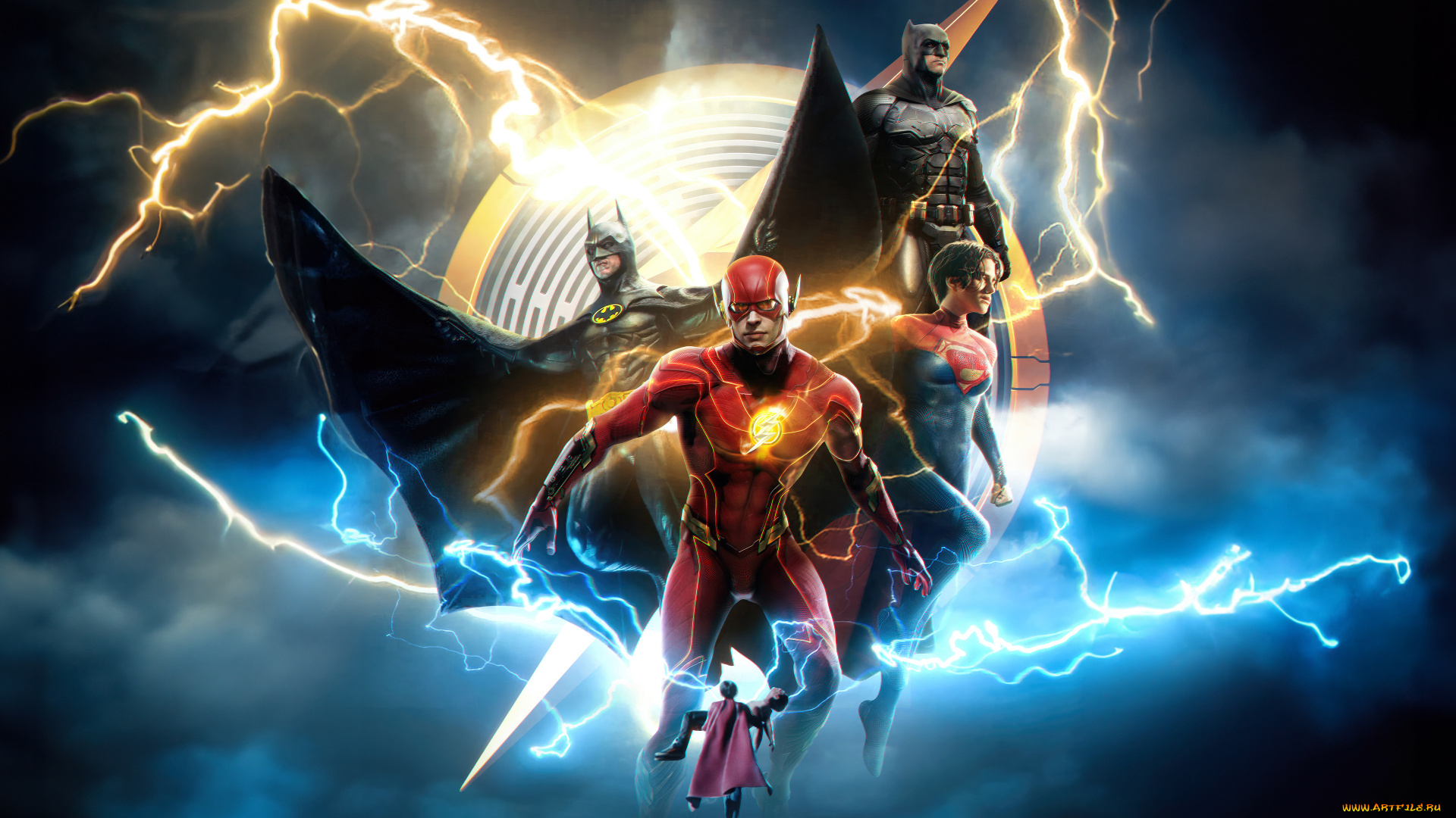 кино, фильмы, the, flash, the, flash, movie, poster, кино, постер, флеш, бетмен, супер, герои, 2023