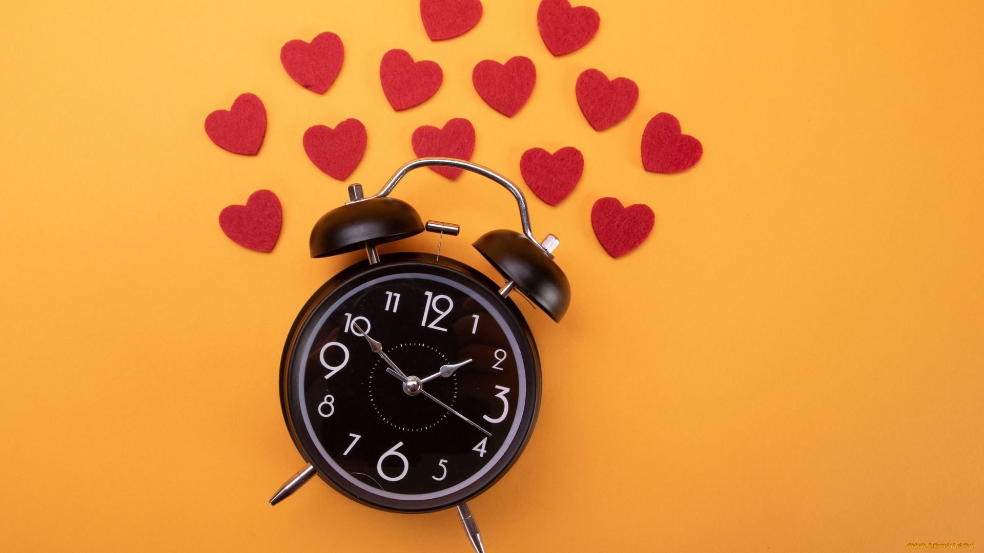 праздничные, день, святого, валентина, , сердечки, , любовь, будильник, сердечки