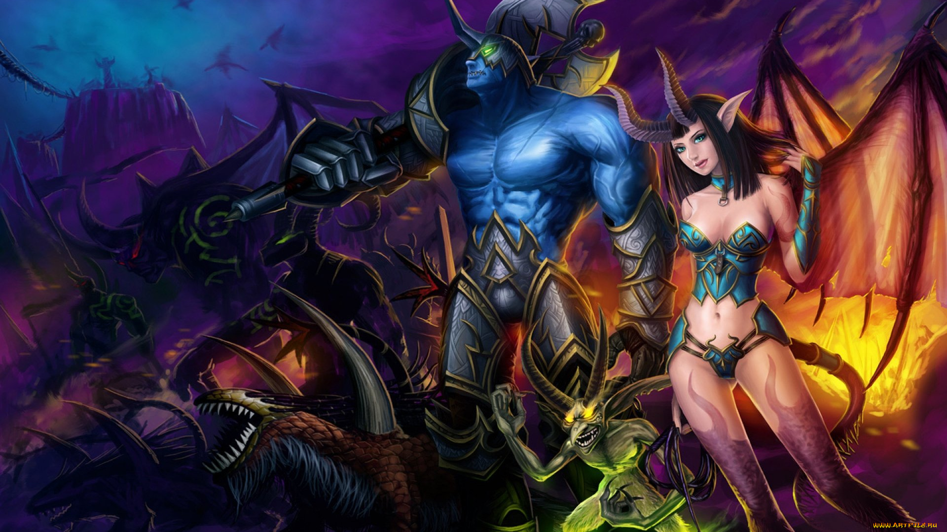 видео, игры, world, of, warcraft, персонажи