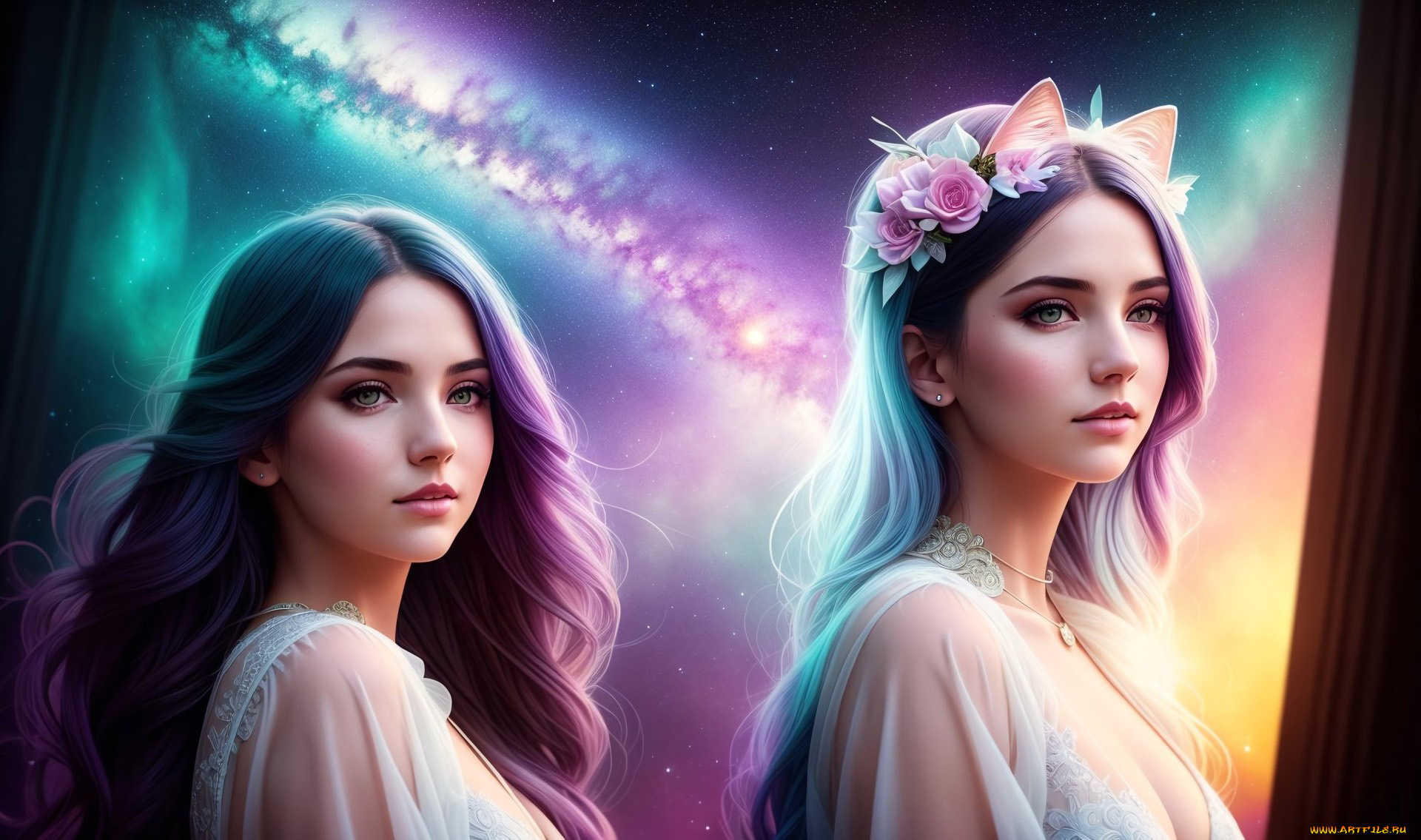 фэнтези, девушки, нейросети, графика, нейроарт, ai, art, нейронные, сети, рисунки, нейро, искусство, девушка