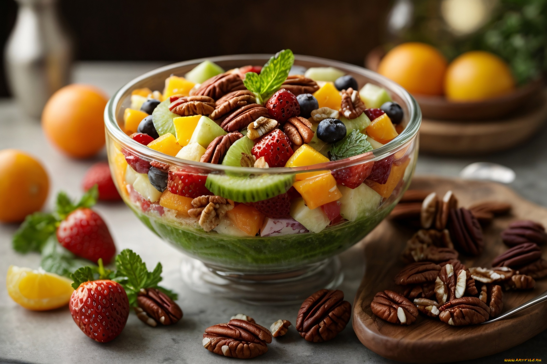 3д, графика, еда-, food, салат