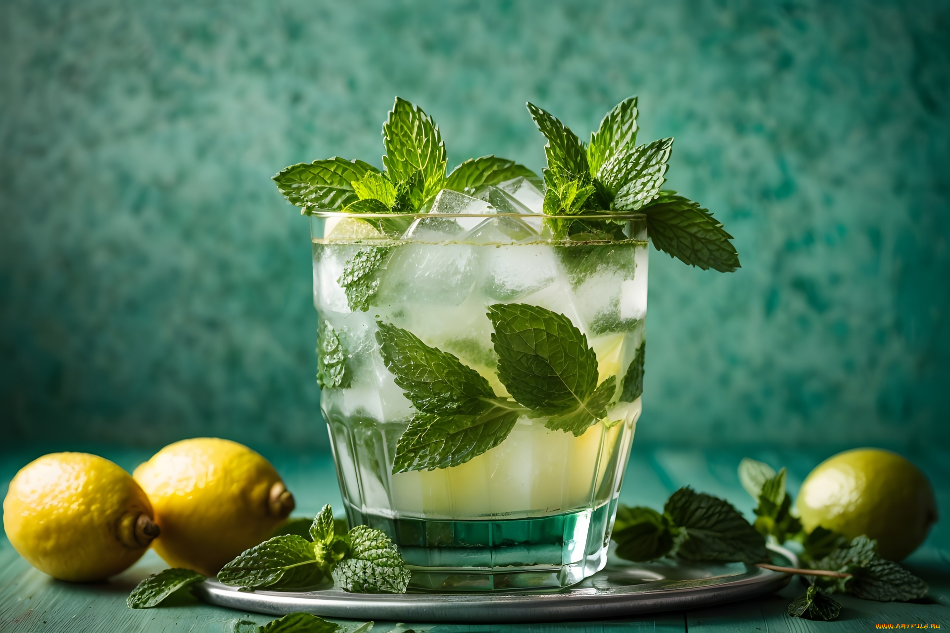 3д, графика, еда-, food, мохито