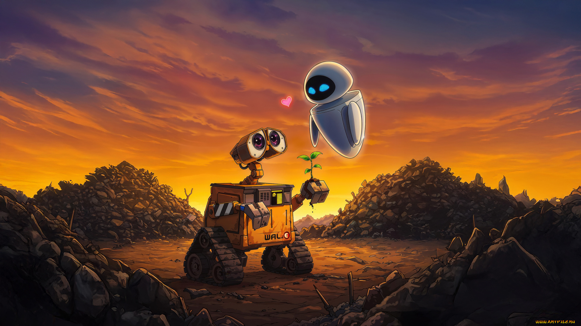 рисованное, кино, , мультфильмы, wall-e, eve