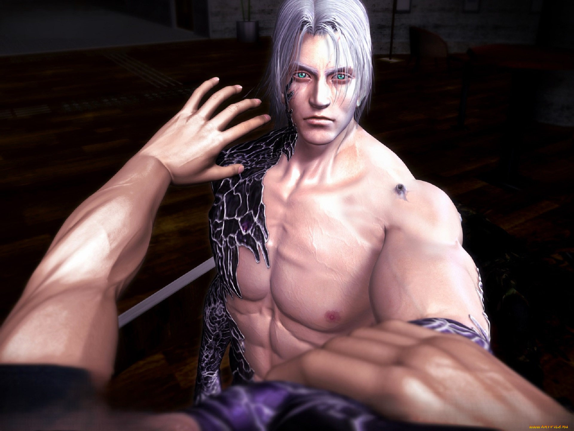 видео, игры, breakdown, парень, мутант, руки