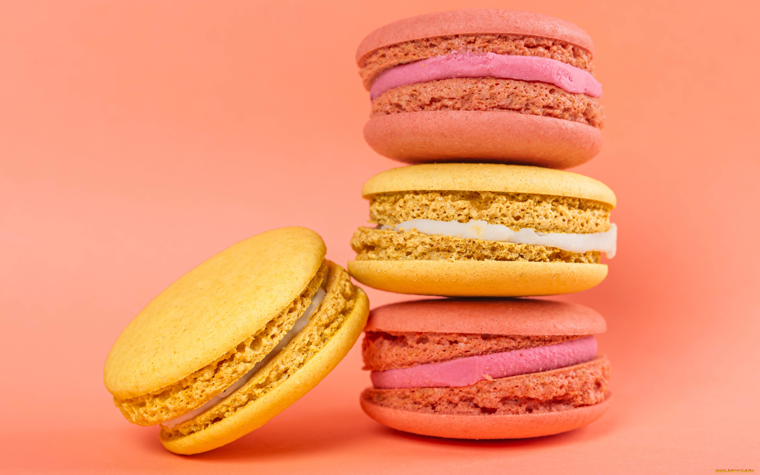 еда, макаруны, лакомство, печенье, ассорти