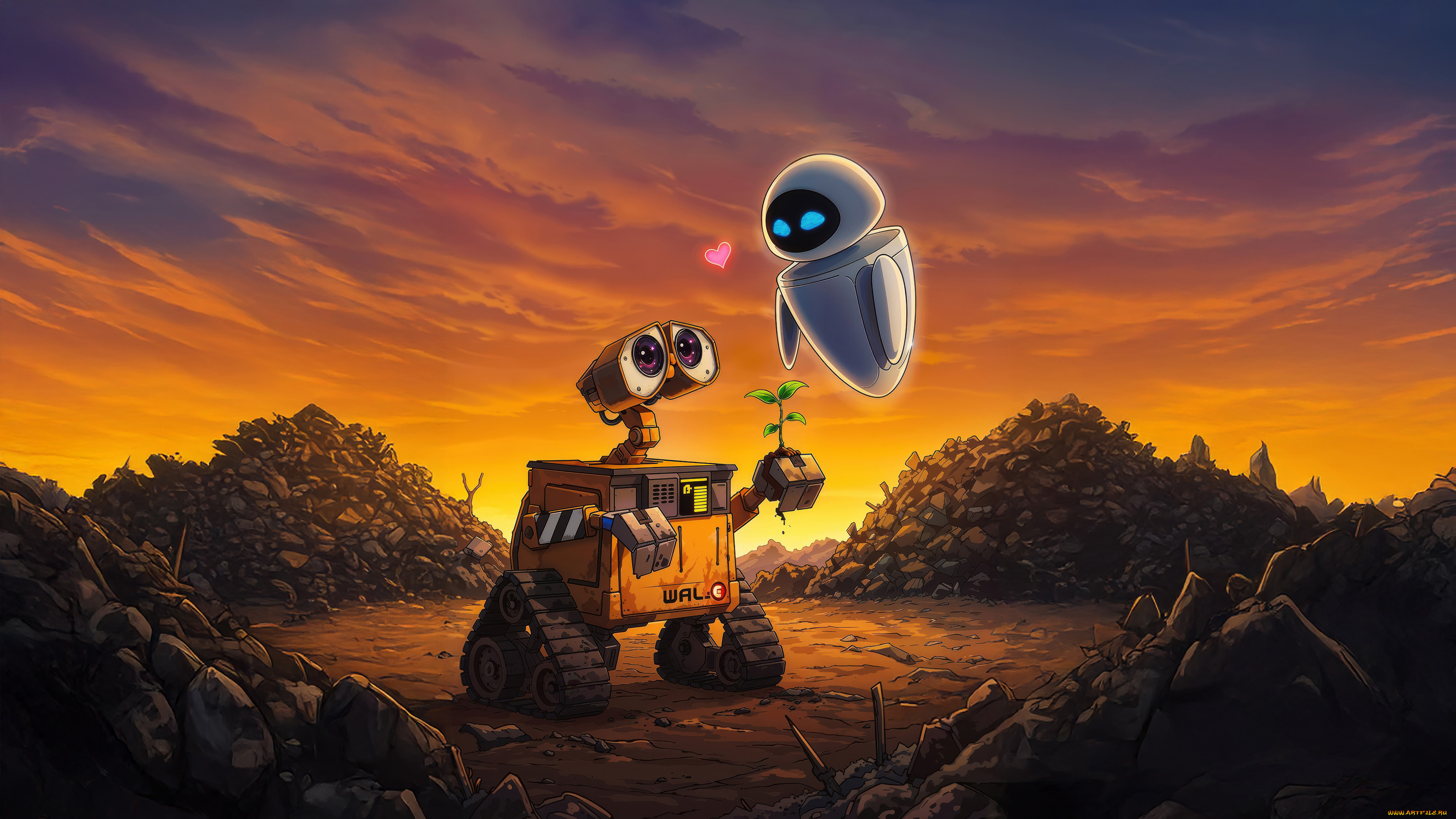 рисованное, кино, , мультфильмы, wall-e, eve
