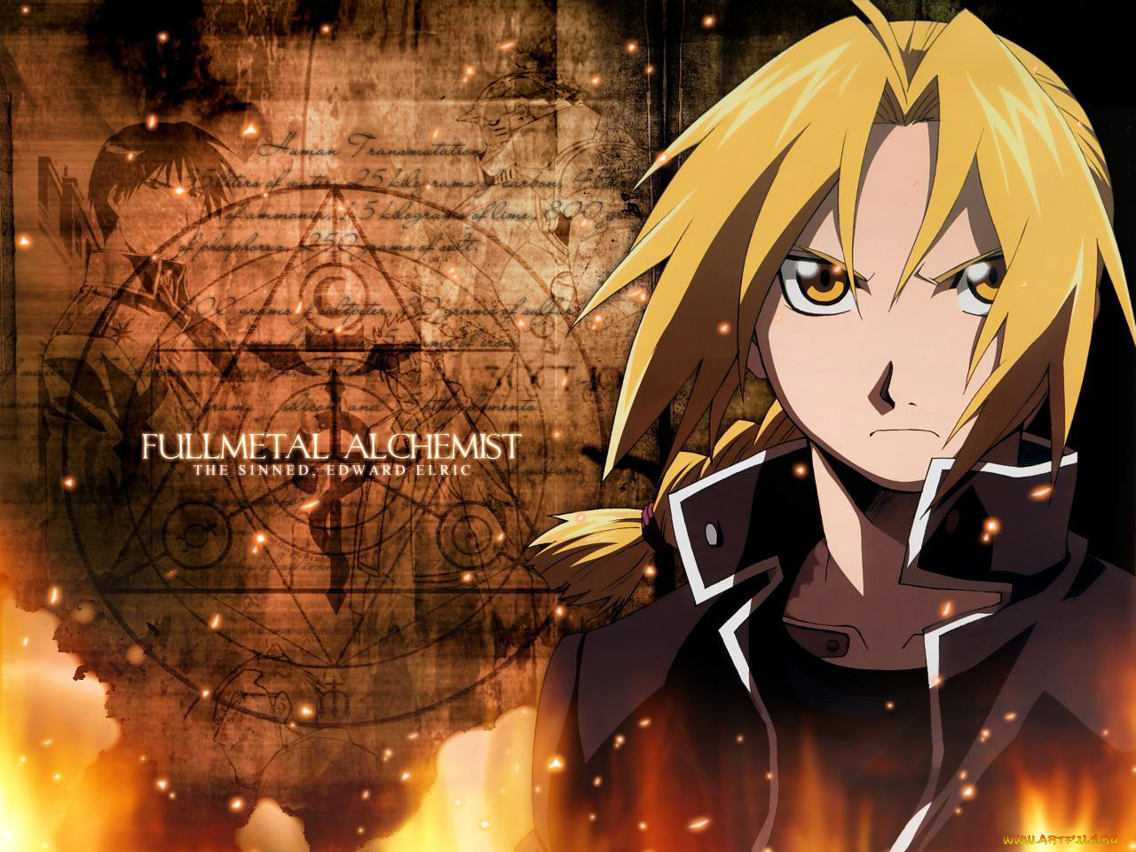аниме, fullmetal, alchemist